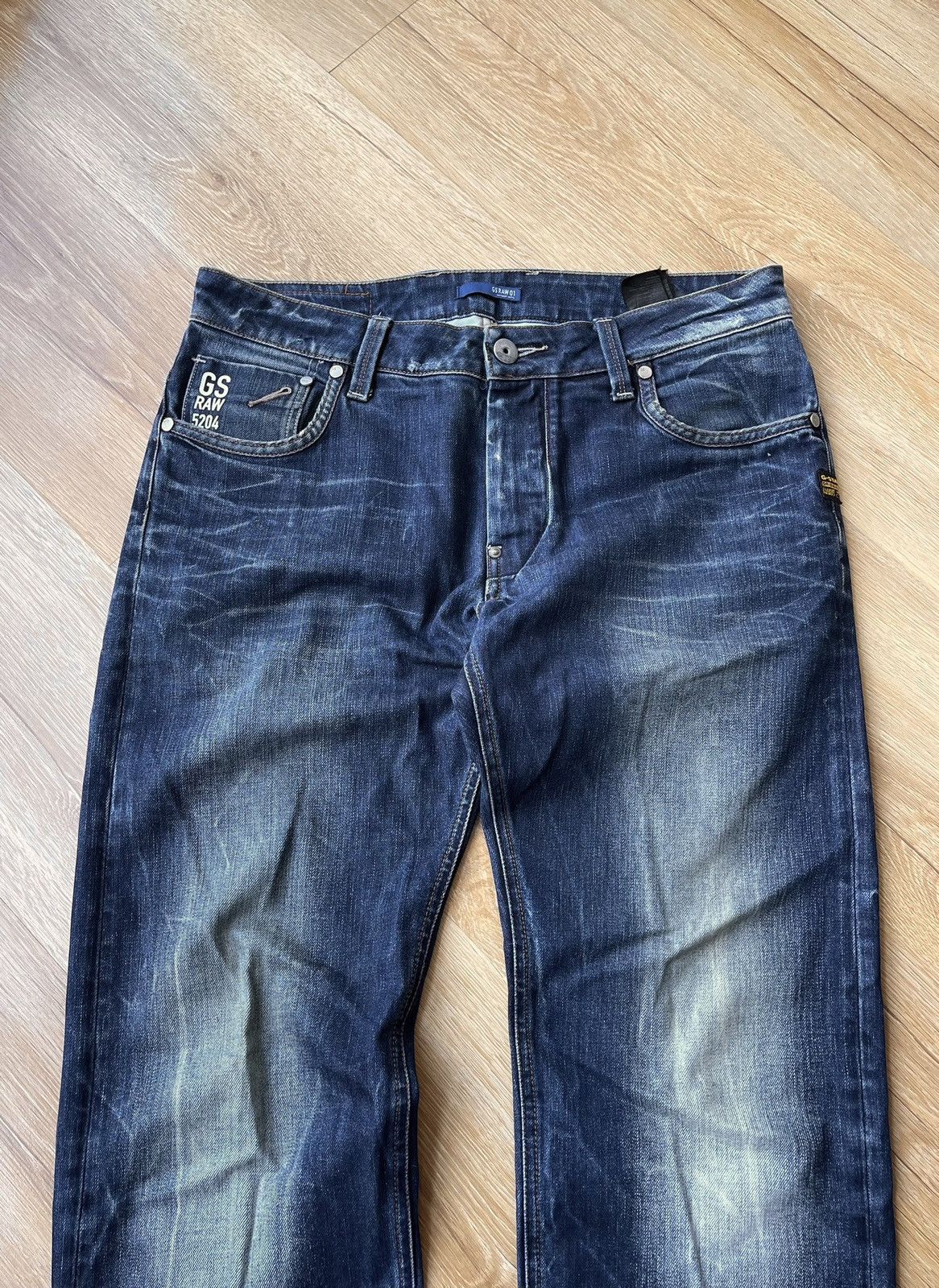 G-Star G-Star Raw Distressed Denim Jeans y2k Grunge Size US 34 / EU 50 - 6 Thumbnail