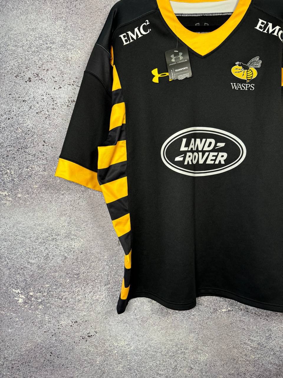 Under Armour Wasps Rugby Shirt XL Home 2015/16 Under Armour Jersey Size US XL / EU 56 / 4 - 4 Thumbnail