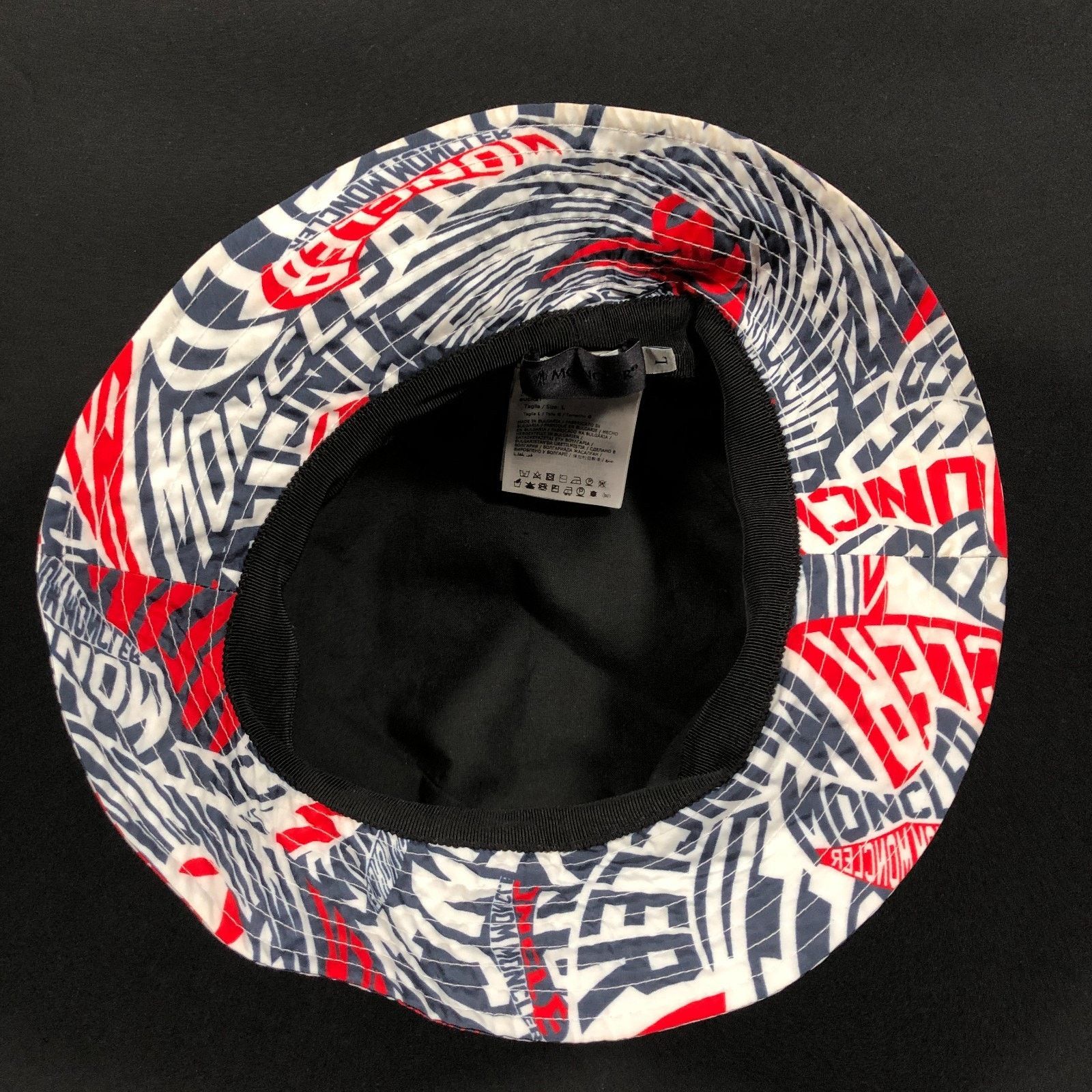 Moncler Moncler Wavy Print Multi Color Bucket Hat Size Large L Size ONE SIZE - 6 Thumbnail