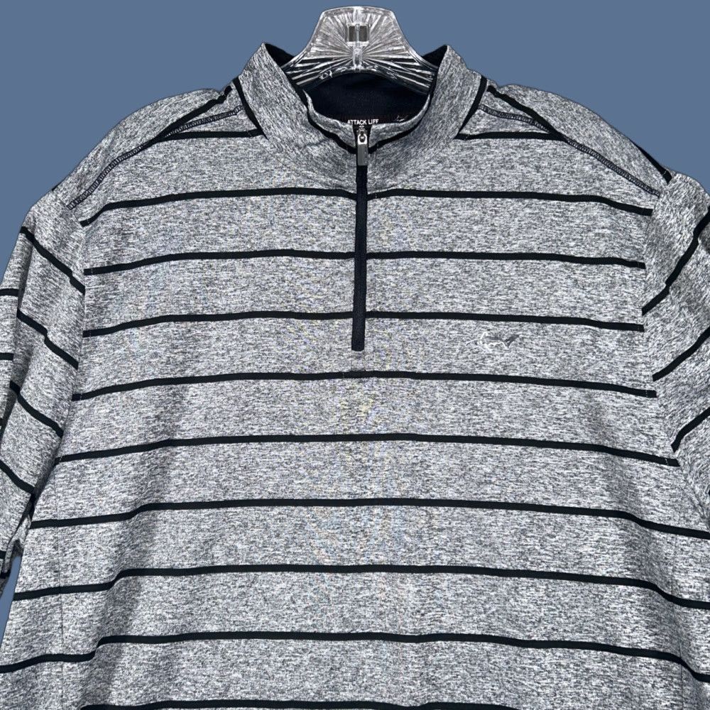 Vintage Greg Norman Play Dry Mens L Long Sleeve 1/4 Zip Golf Pullover Gray Shirt Size US L / EU 52-54 / 3 - 1 Thumbnail