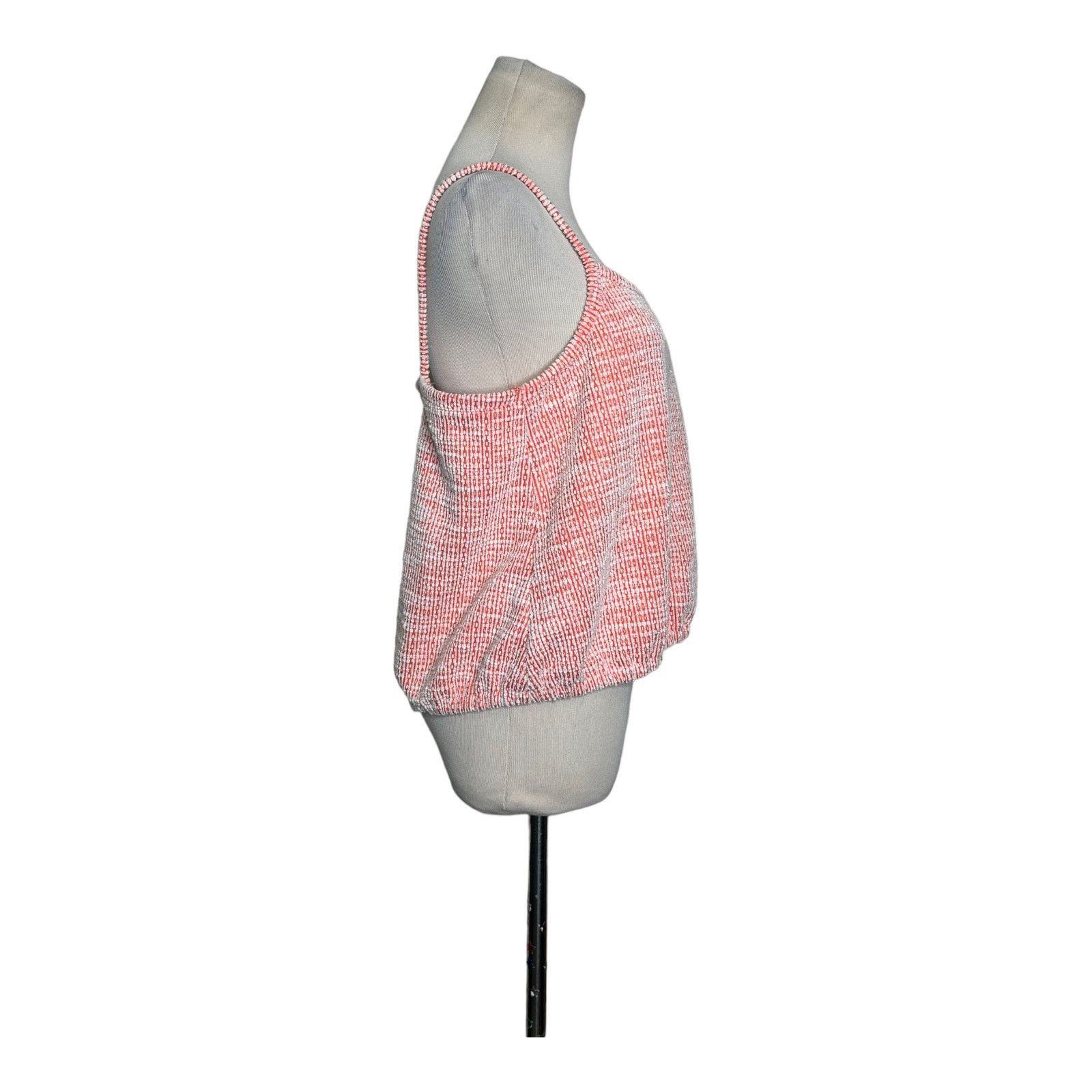 Loft Loft orange textured fabric cami tank top size M Size M / US 6-8 / IT 42-44 - 8 Thumbnail