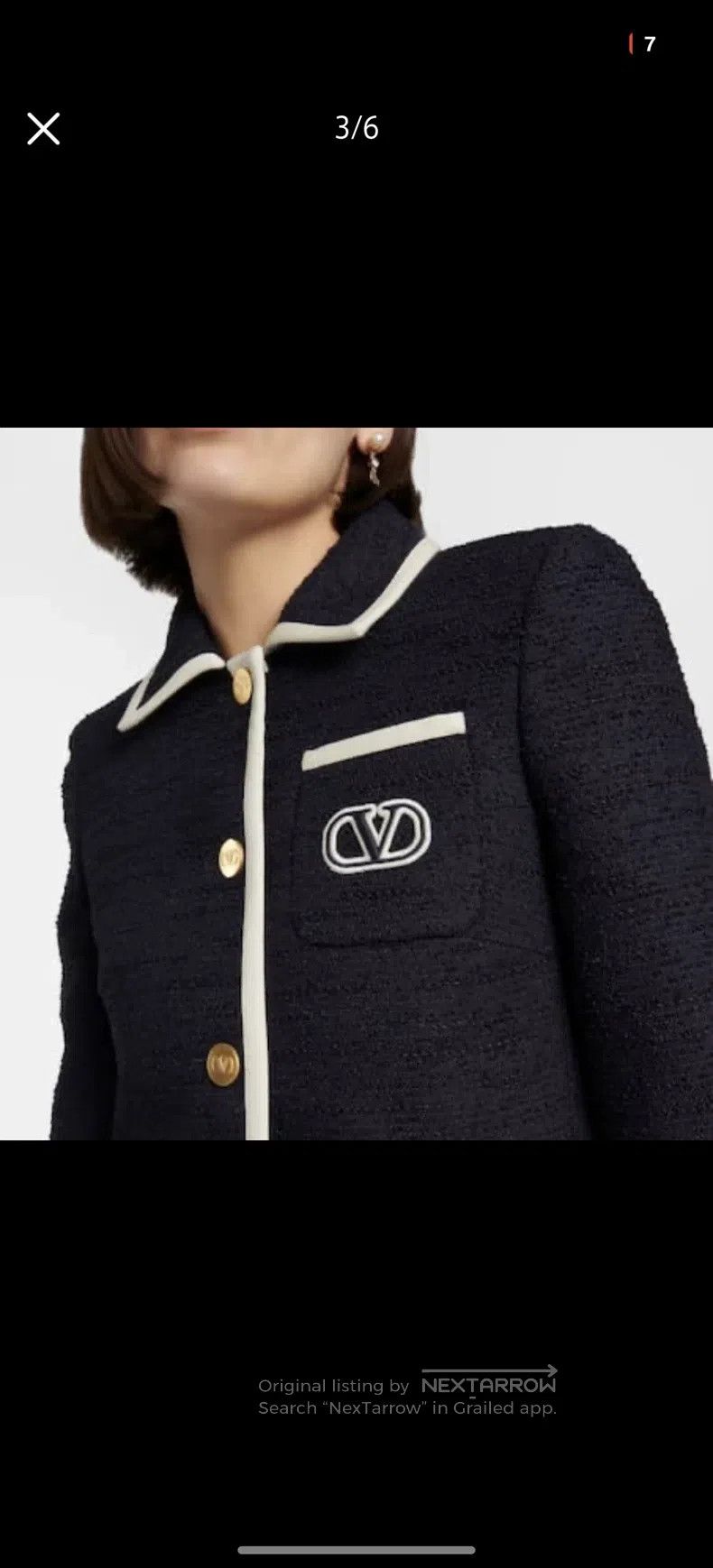 Valentino Valentino Logo-printed lapel single-breasted long-sleeved Size XXS / US 00 / IT 34 - 7 Thumbnail