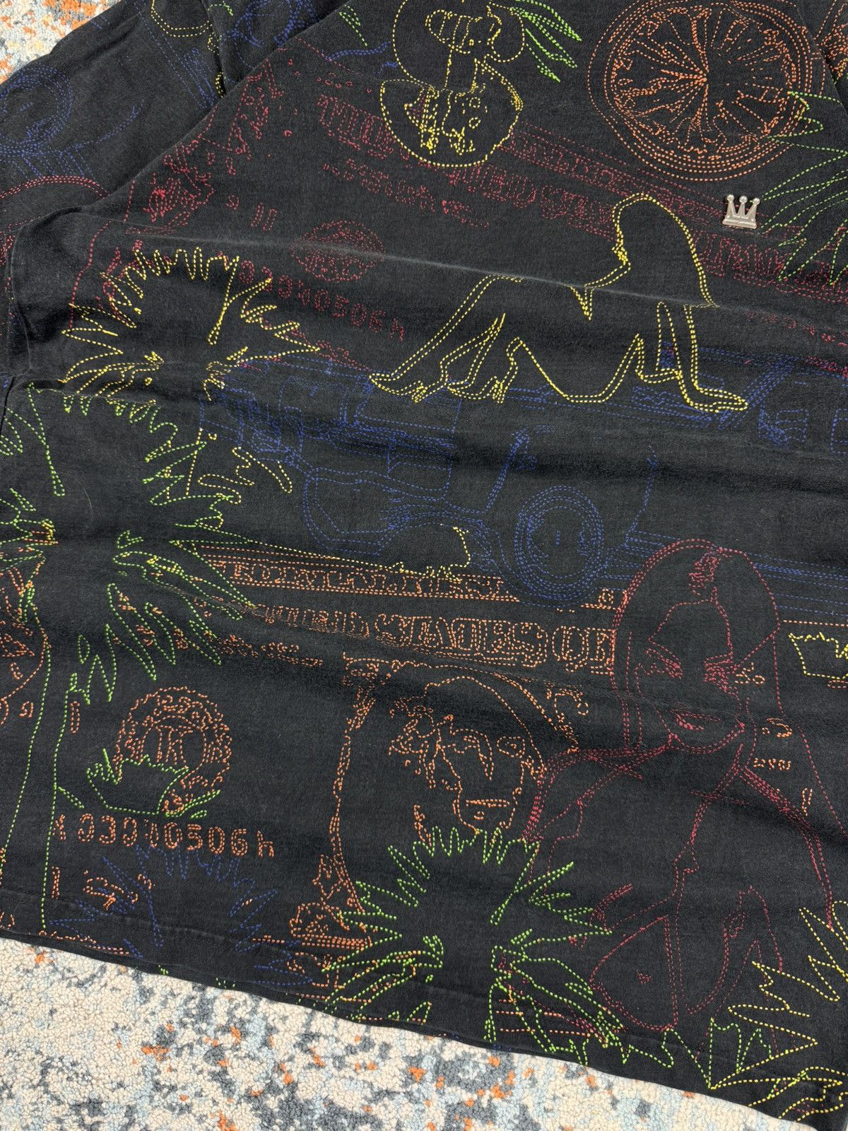 Damani Dada × Vintage Vintage 90s Dada Supreme all over print graphic tee Size US XL / EU 56 / 4 - 5 Thumbnail