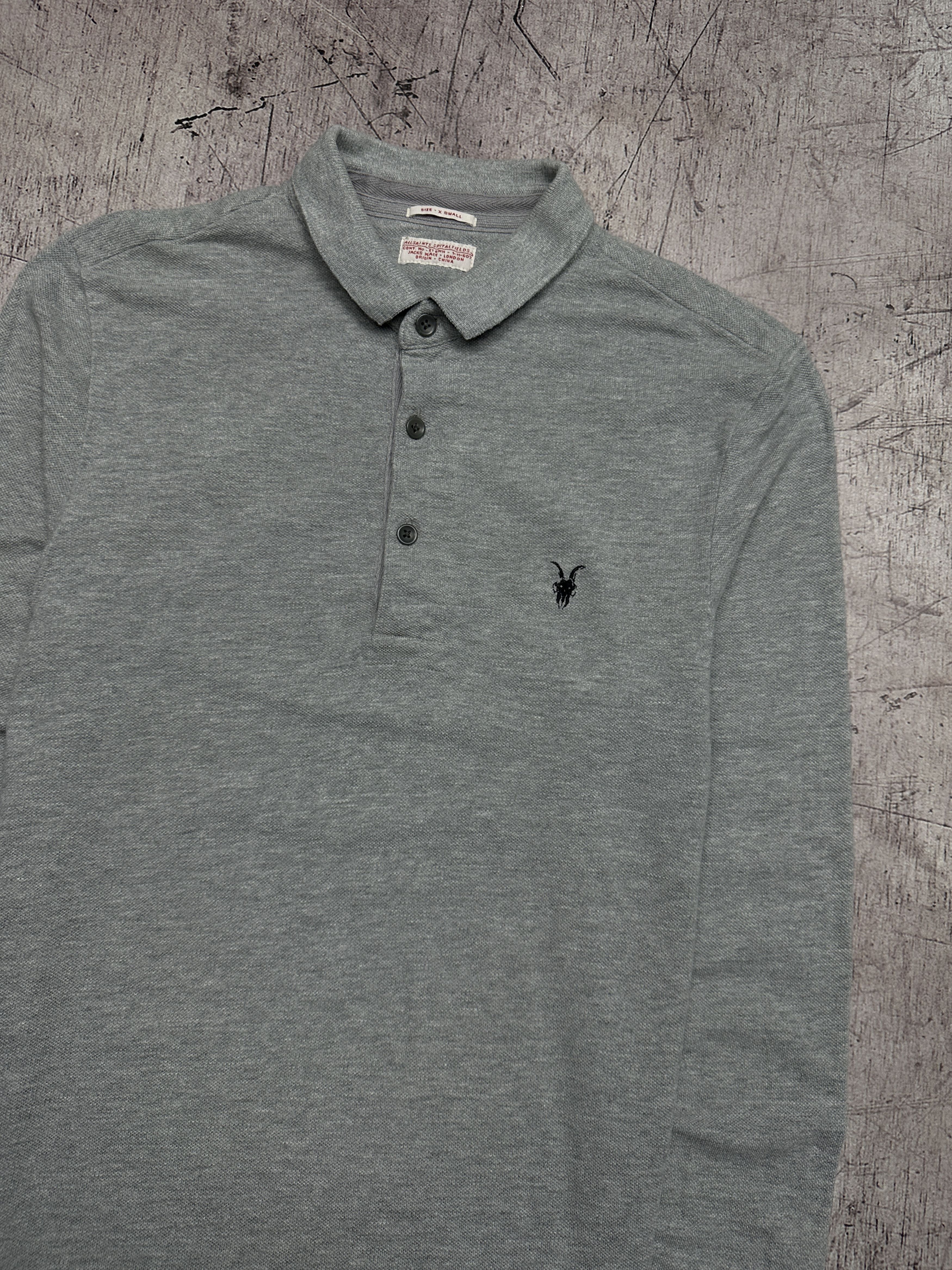 Allsaints Allsaints Mens Sandringham Long Sleeve Polo Shirt Size US XS / EU 42 / 0 - 2 Thumbnail