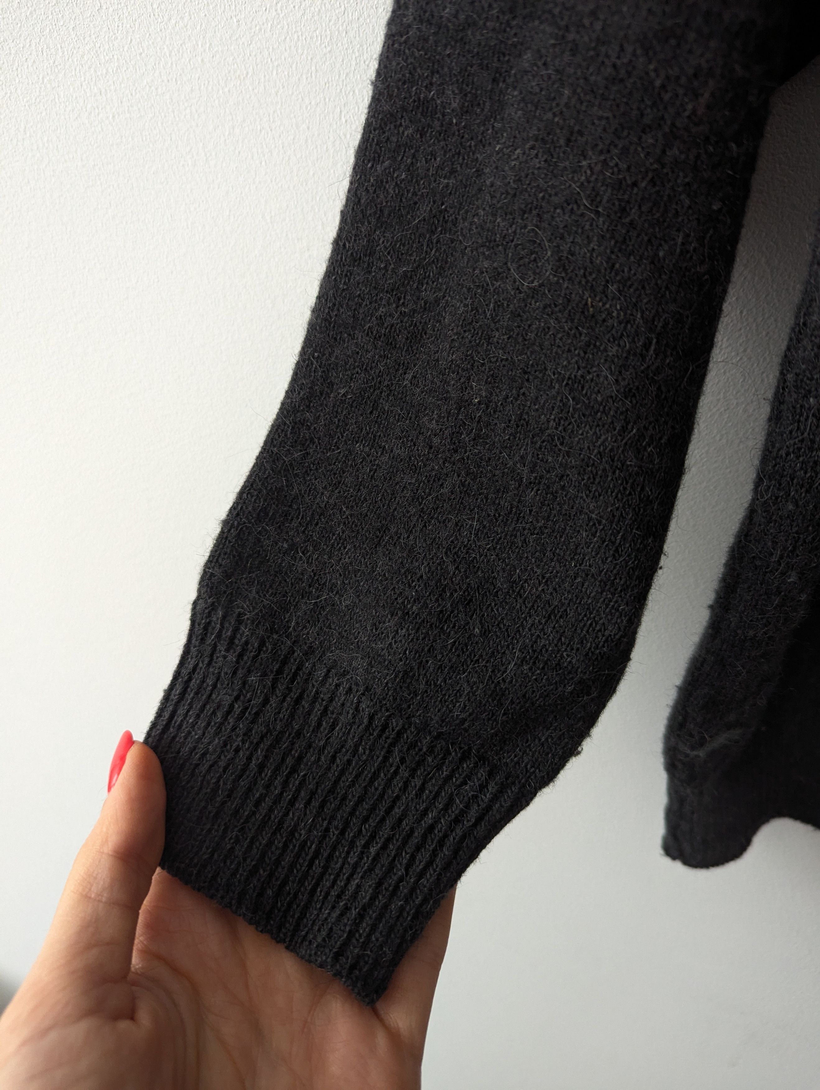 Vintage Breidhof Vintage Wool Blend Knit Sweater Geometric Black Size US M / EU 48-50 / 2 - 5 Thumbnail