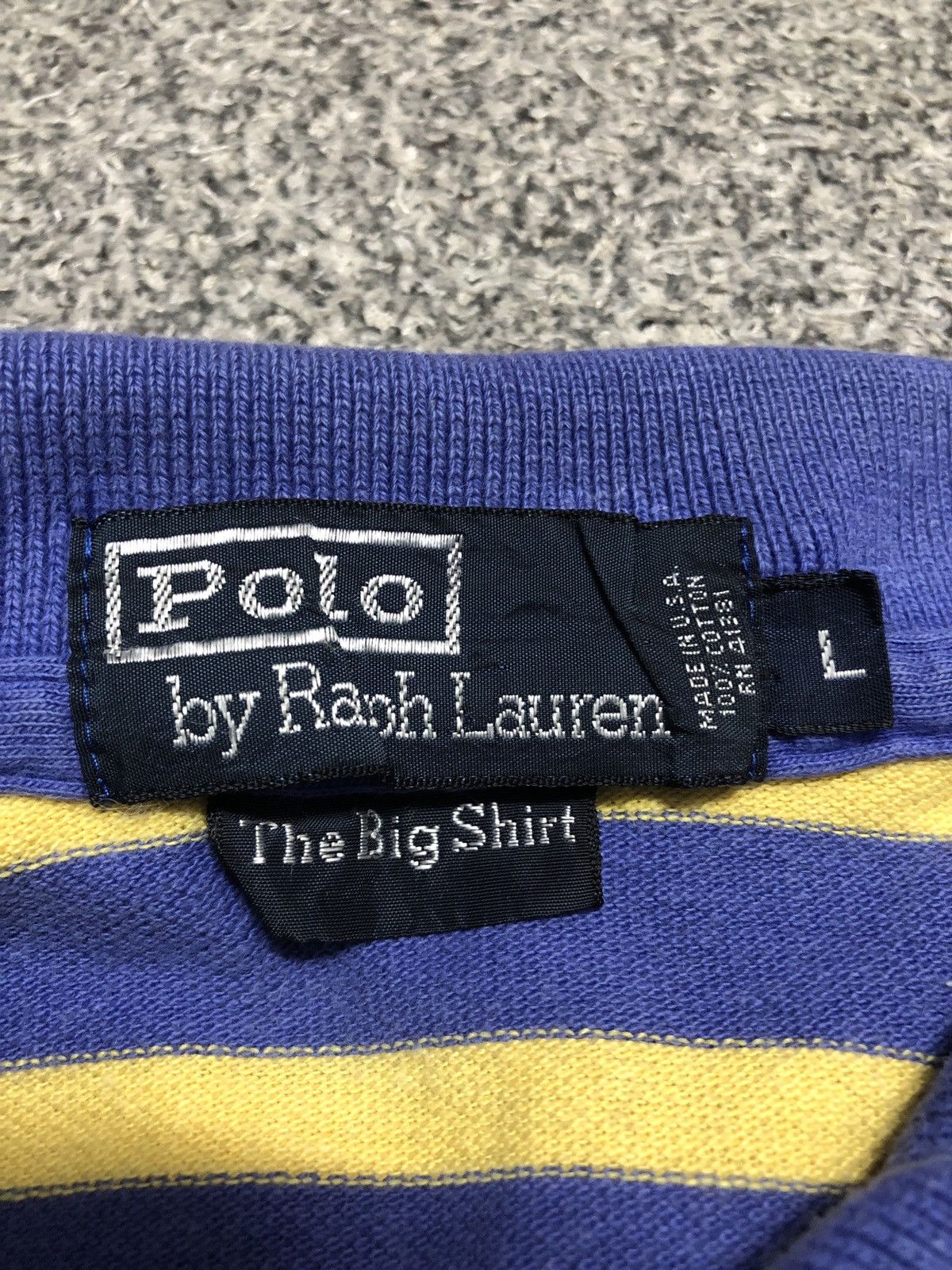 Polo Ralph Lauren Vintage Polo Ralph Lauren Stripe Single Pocket Polo Shirt Size US XL / EU 56 / 4 - 11 Thumbnail
