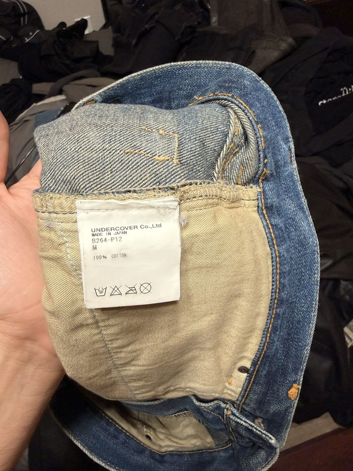 Undercover Undercover AW04 “68” Red Yarn Denim Size US 31 - 4 Thumbnail