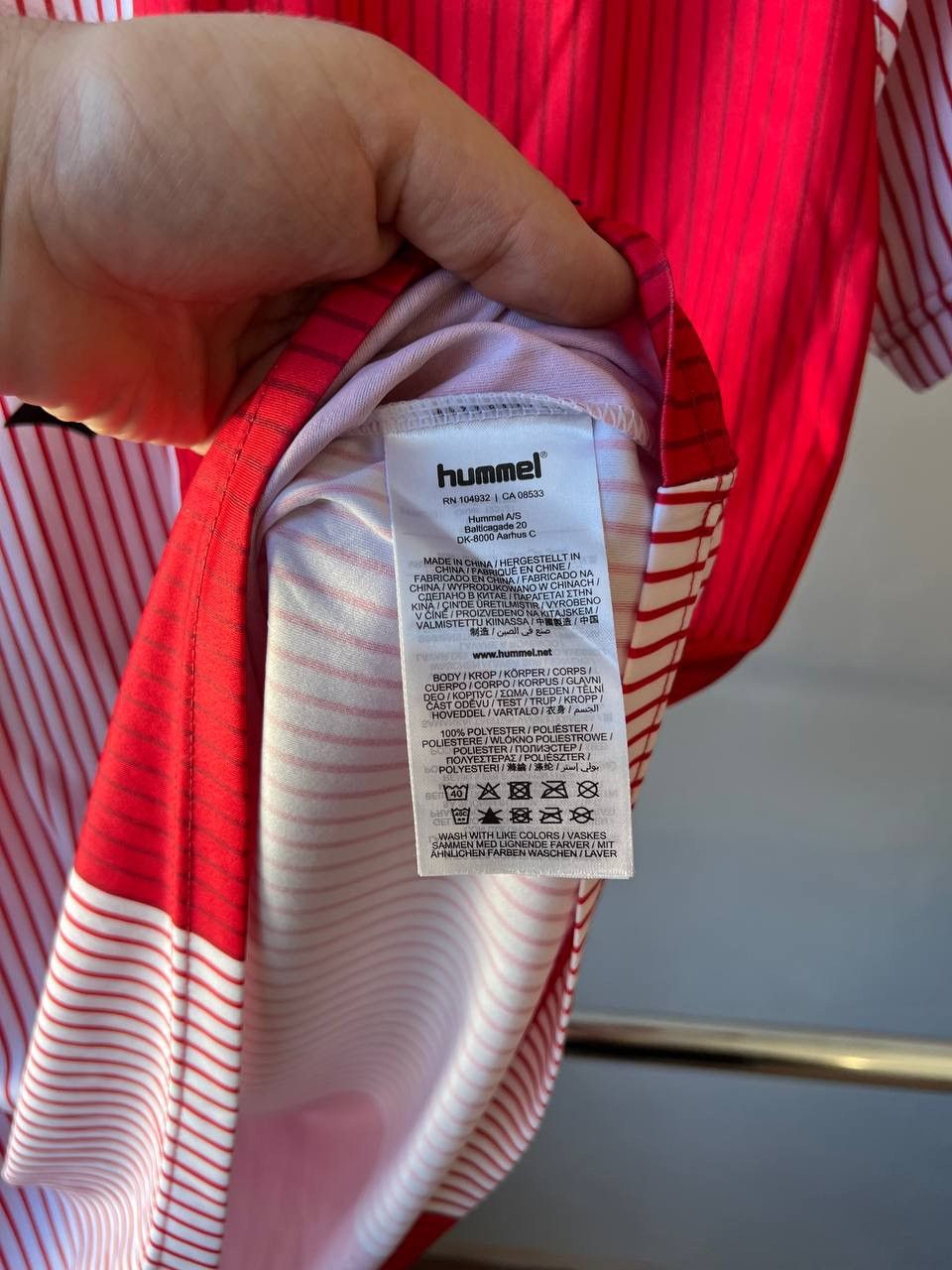 Hummel 1986/87 DENMARK TEAM #10 REMAKE HOME SOCCER JERSEY SHIRT SZL Size US L / EU 52-54 / 3 - 7 Thumbnail