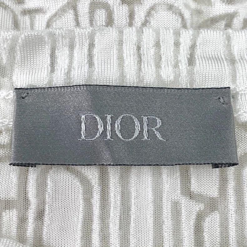 Dior Dior White logo full-print hollow round-neck short-sleeved Size US L / EU 52-54 / 3 - 5 Thumbnail
