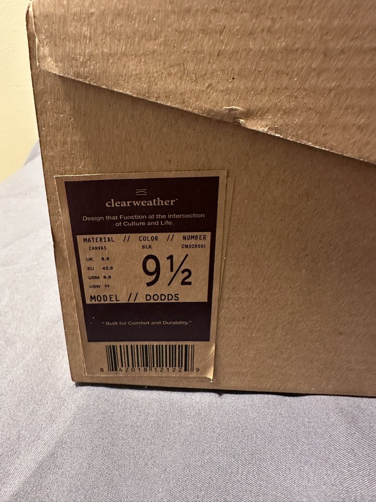 ClearWeather Clearweather DODDS Black Canvas Low Top Shoes size 9.5 M Size US 9.5 / EU 42-43 - 9 Thumbnail