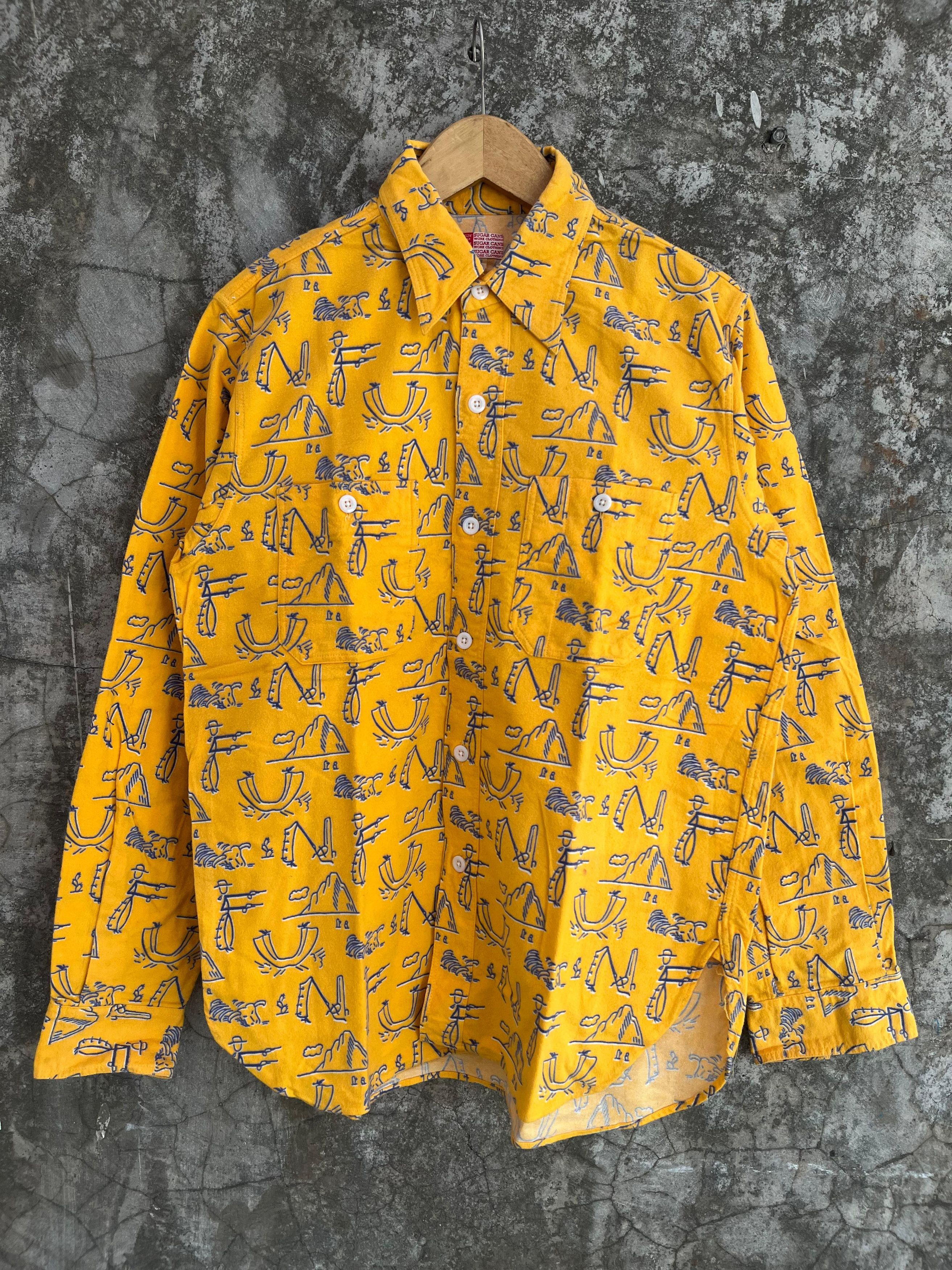 Sugar Cane Sugar Cane Button Ups Art All Over Print Shirt Size US M / EU 48-50 / 2 - 1 Thumbnail