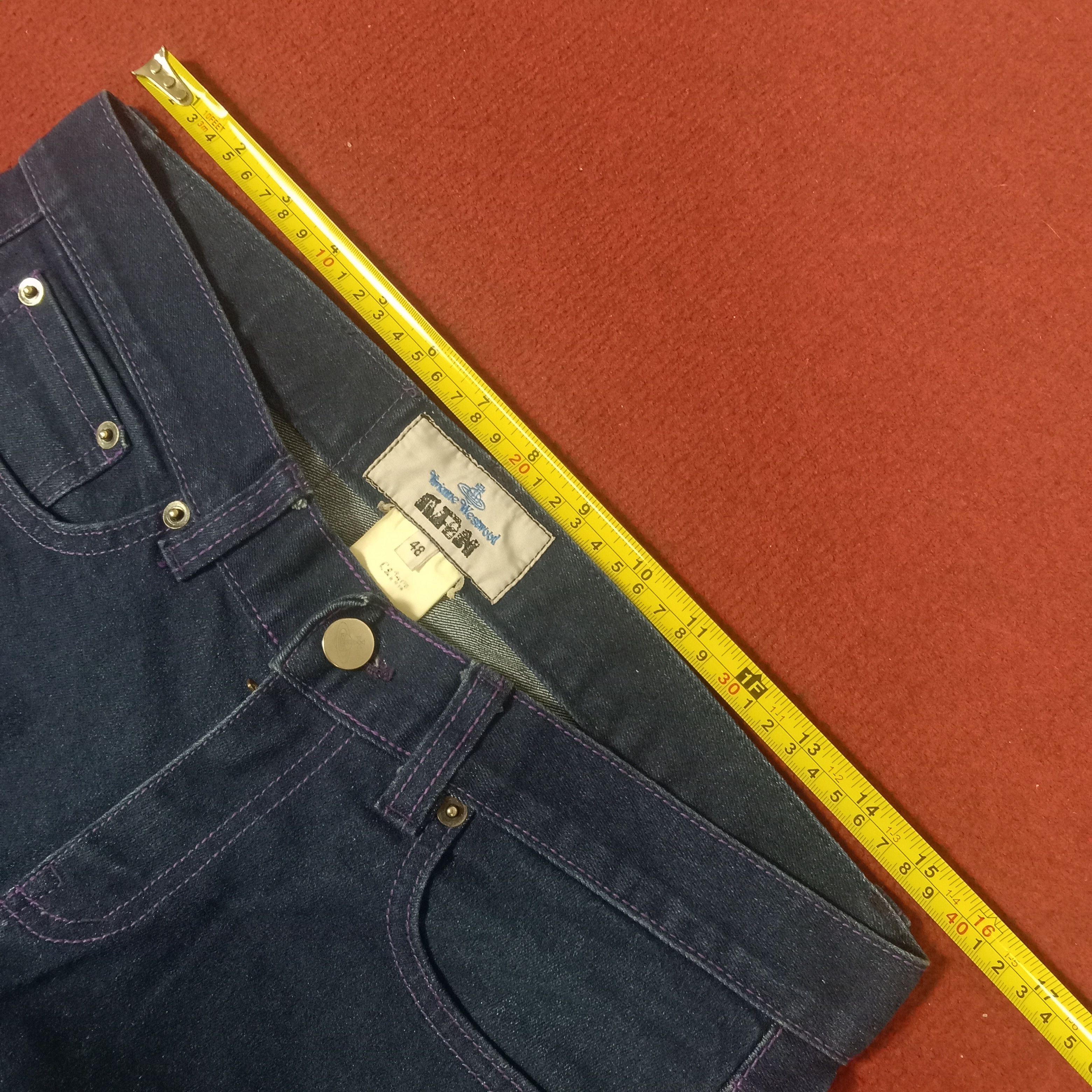 Designer × Vivienne Westwood Vivienne Westwood Designer Punk Logo Design Pocket Jeans Size 31" - 7 Thumbnail