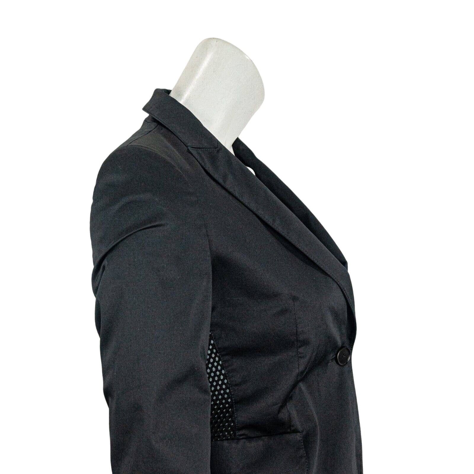 Akris Akris Punto Women's Black Blazer Jacket Size 2 Mesh Sleeve Size XS / US 0-2 / IT 36-38 - 9 Thumbnail