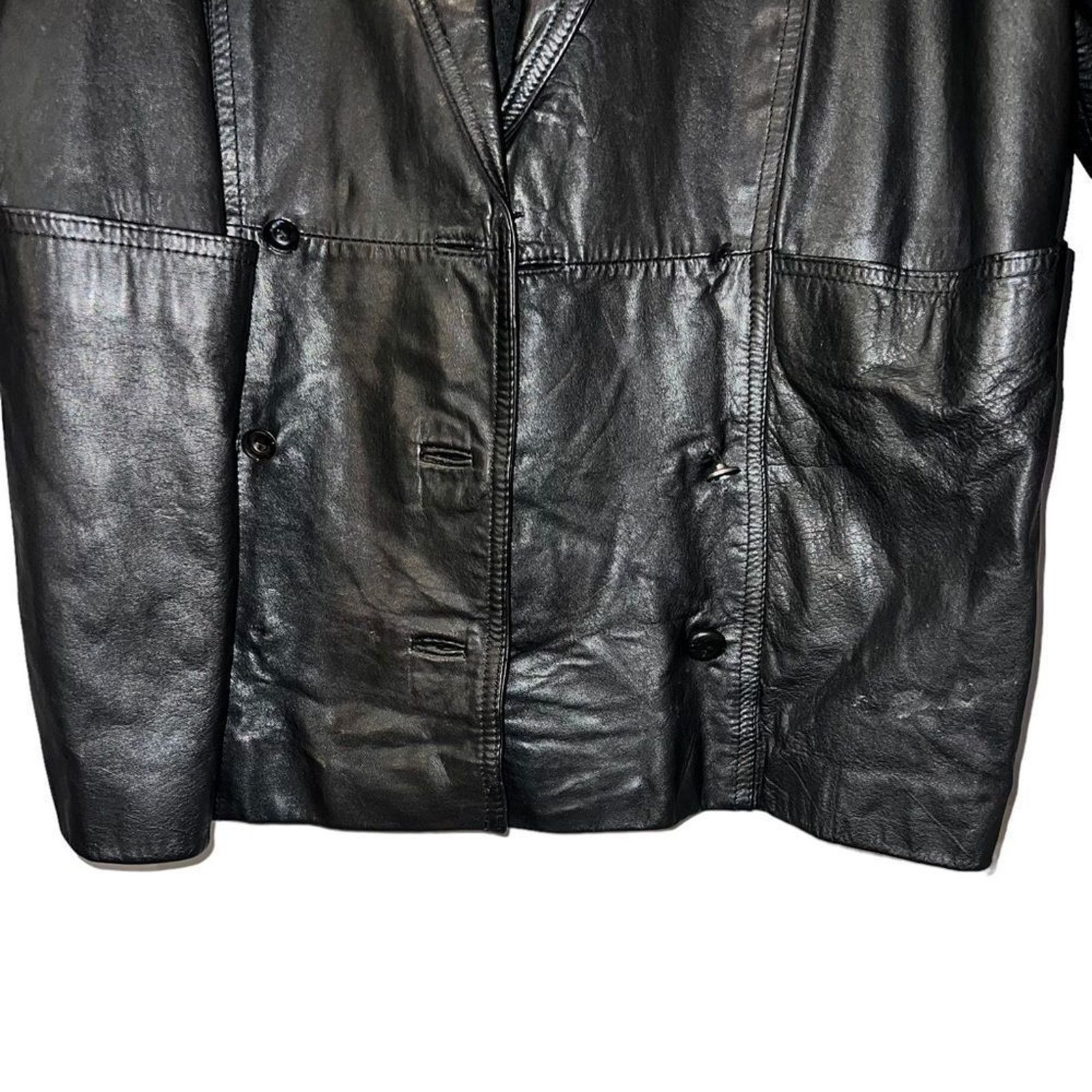 Adler Adler Sovereign Blazer Jacket Mens Small Black Button Front Size US S / EU 44-46 / 1 - 3 Thumbnail