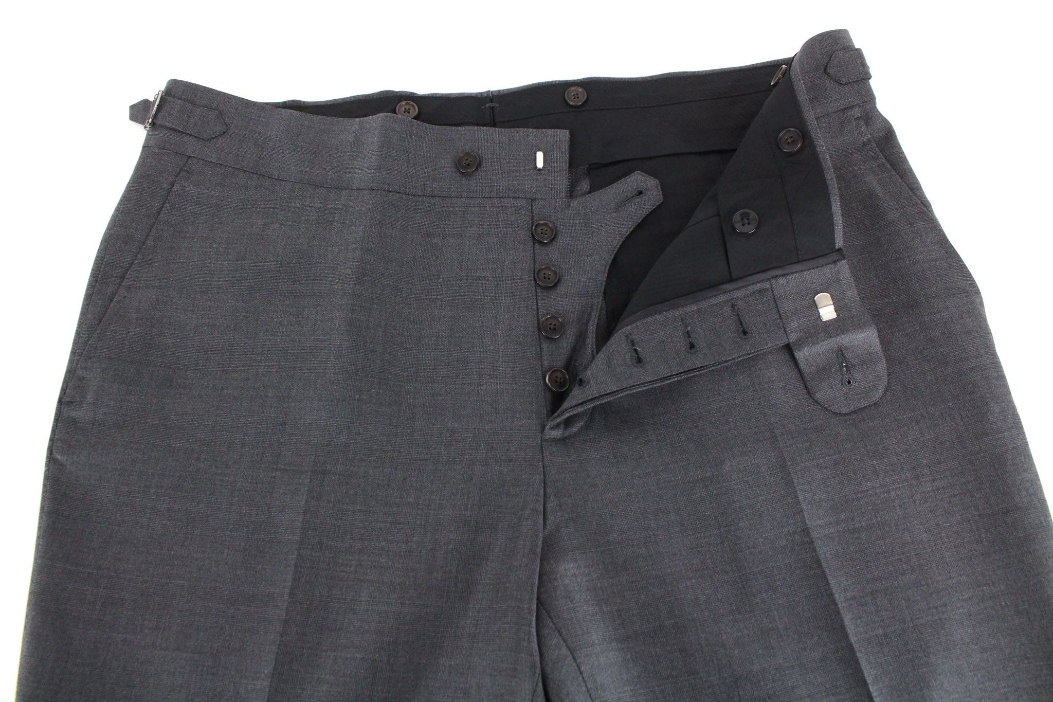 Suitsupply LA SPALLA UK44L Lined Wool Grey Suit 73583 Size 44L - 11 Thumbnail