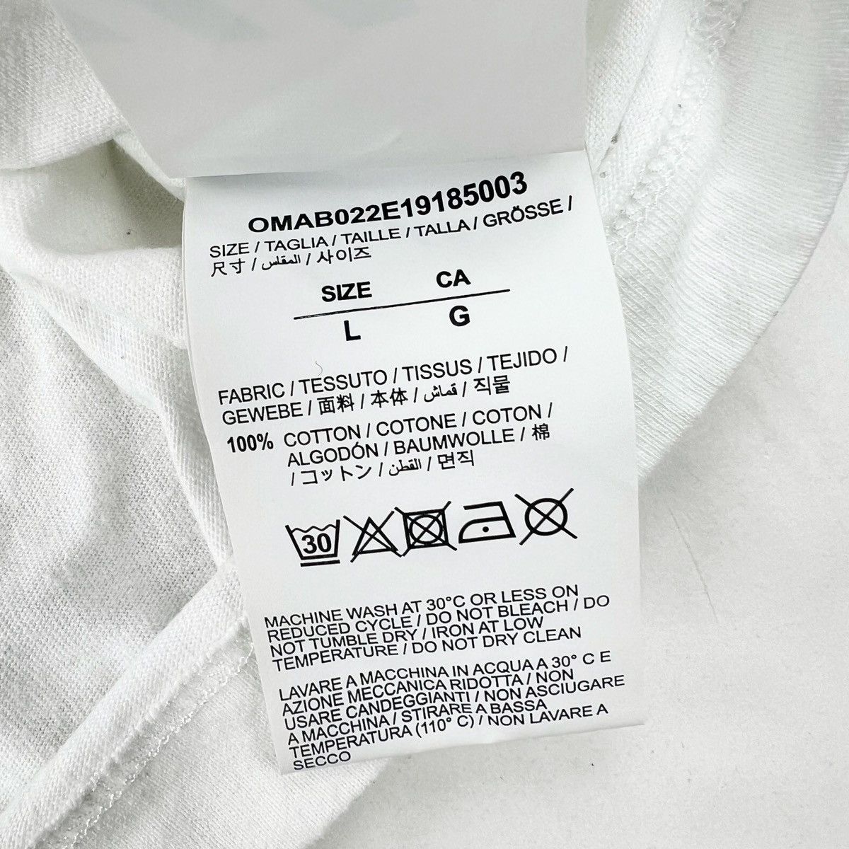 Off-White Off-White Unfinished Arrows Layered White Long Sleeve TShirt Size US L / EU 52-54 / 3 - 4 Thumbnail