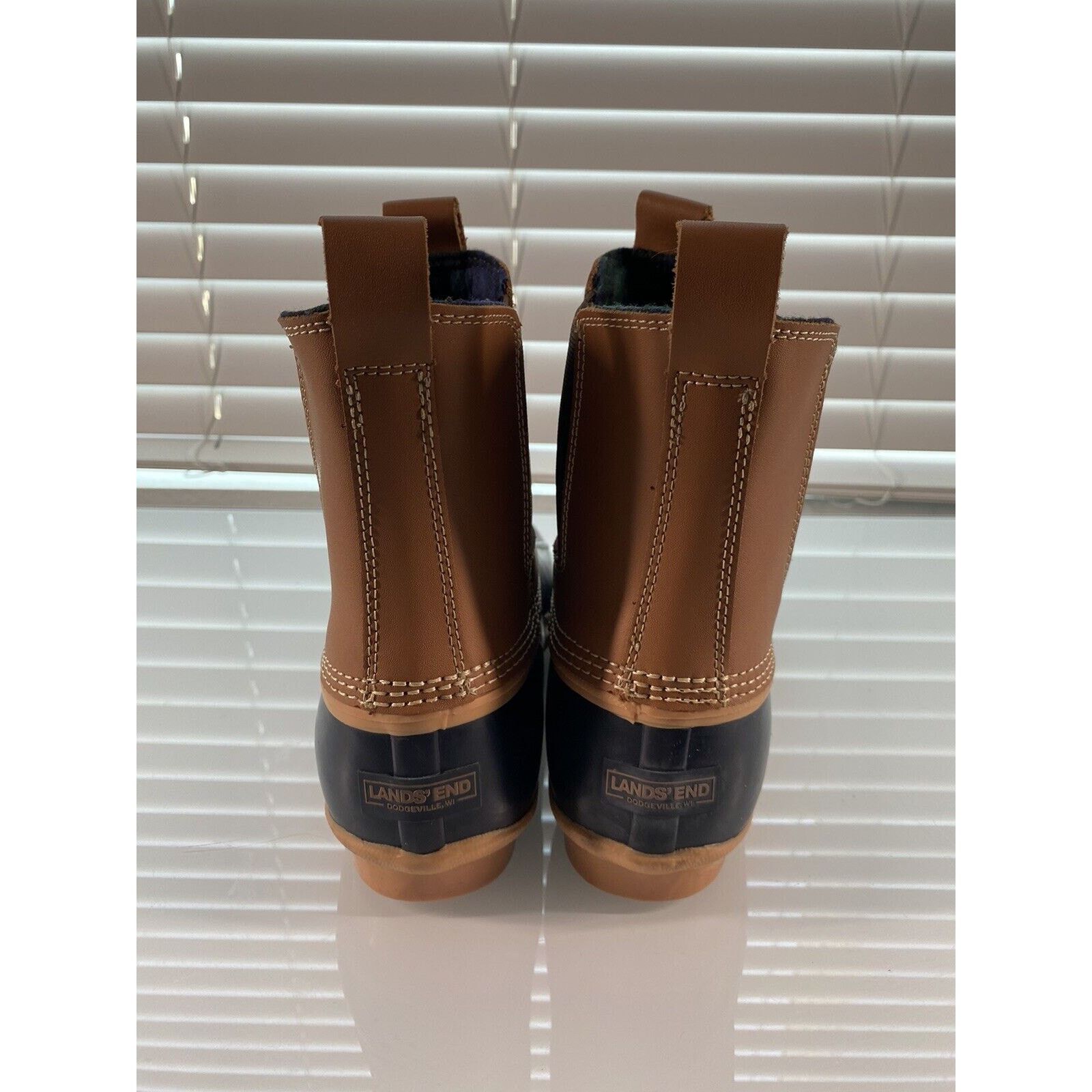 Lands' End Ladies Lands End Chelsea Blue Hazelnut Insulated boot 9.5 Size US 9.5 / IT 39.5 - 4 Thumbnail