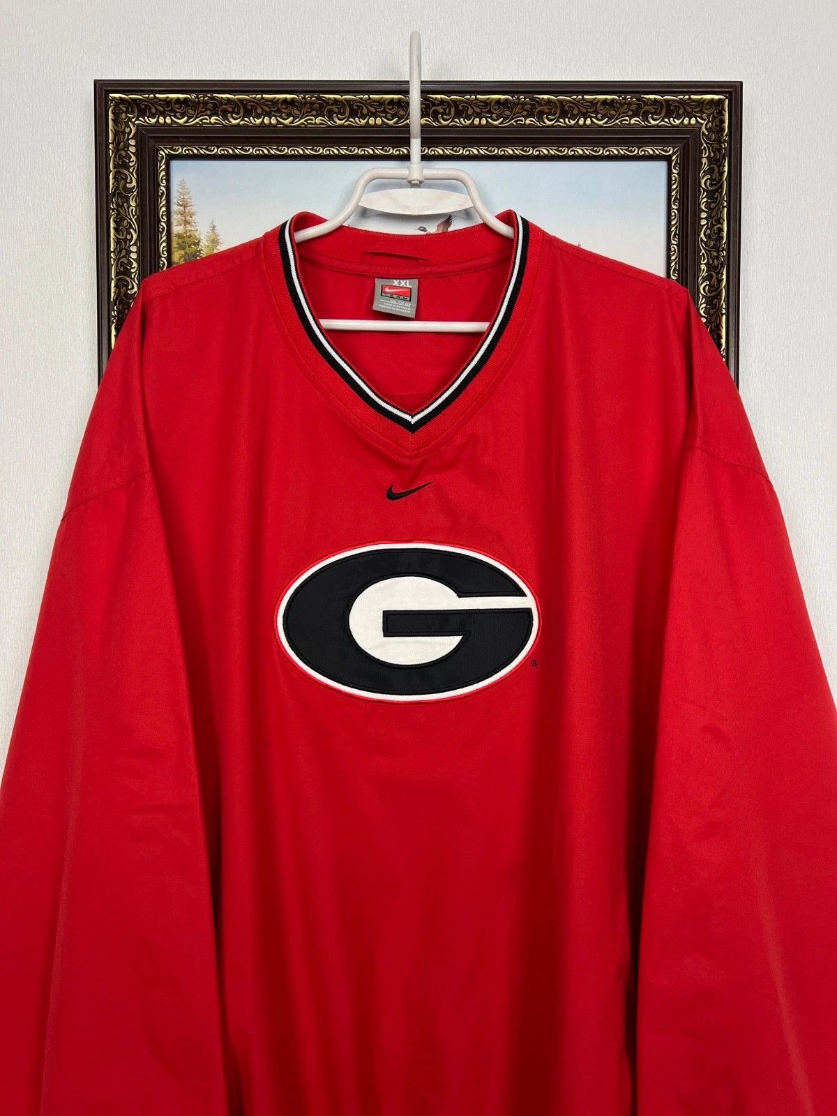 Nike Vintage Nike Georgia Bulldogs Windbreaker Red Track Jacket Size US XXL / EU 58 / 5 - 2 Thumbnail