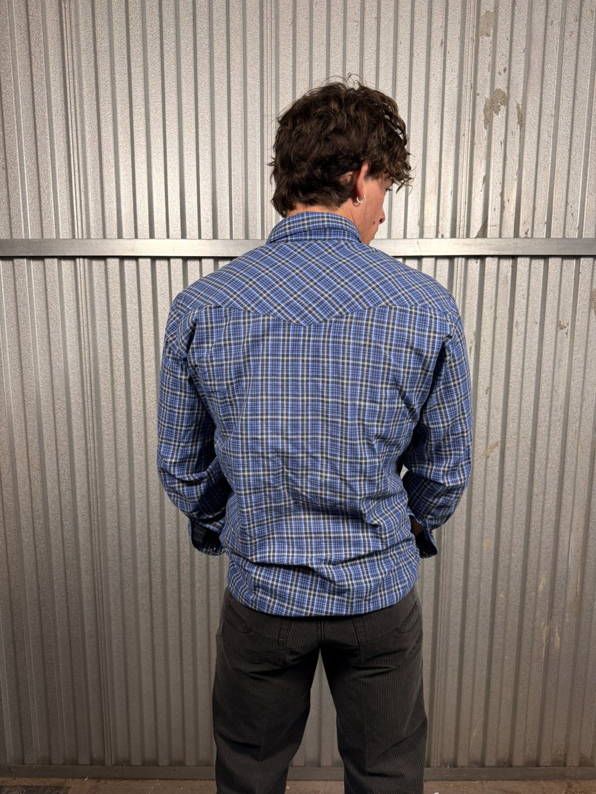 Wrangler Vintage Wrangler Western Pearl Snap Button Up Plaid Shirt Size US L / EU 52-54 / 3 - 10 Thumbnail