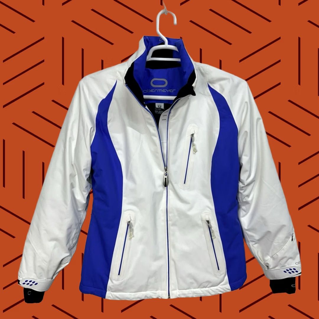 Obermeyer Obermeyer Coat Ski White Waterproof Women 12 Regular Hood Missing Recco Size XL / US 12-14 / IT 48-50 - 1 Thumbnail