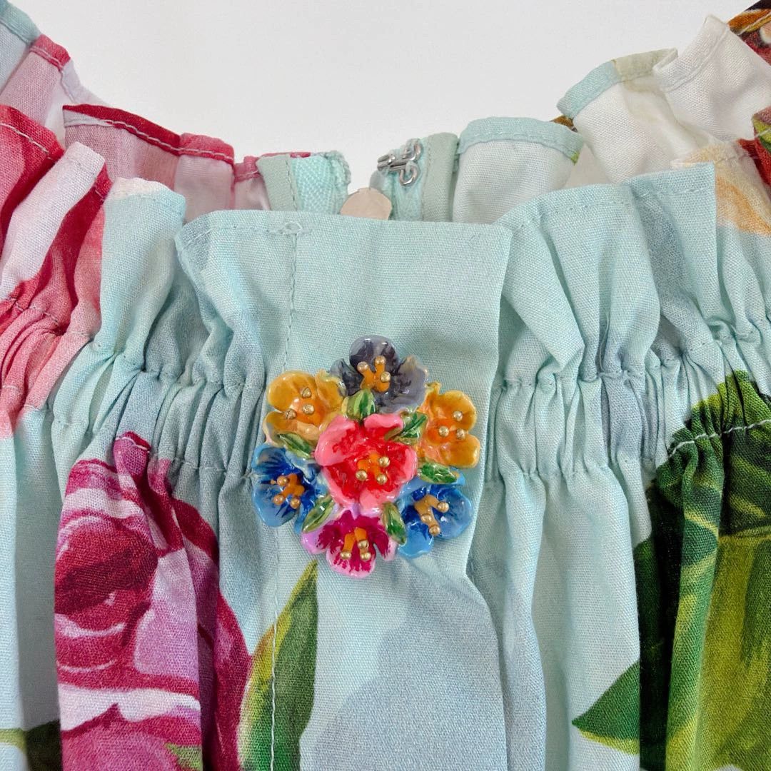 Dolce & Gabbana Dolce & Gabbana Floral Button Dress Size 40 Size S / US 4 / IT 40 - 5 Thumbnail
