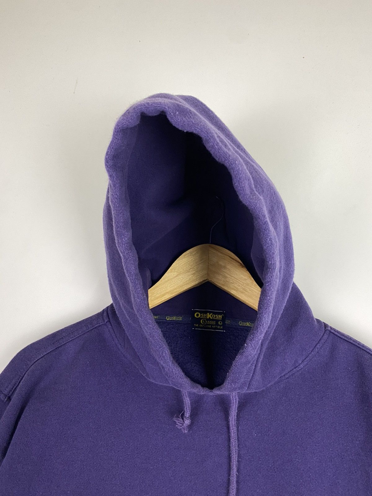 Oshkosh ✅️Vintage OshKosh Hoodie Pullover Plain Size US L / EU 52-54 / 3 - 3 Thumbnail