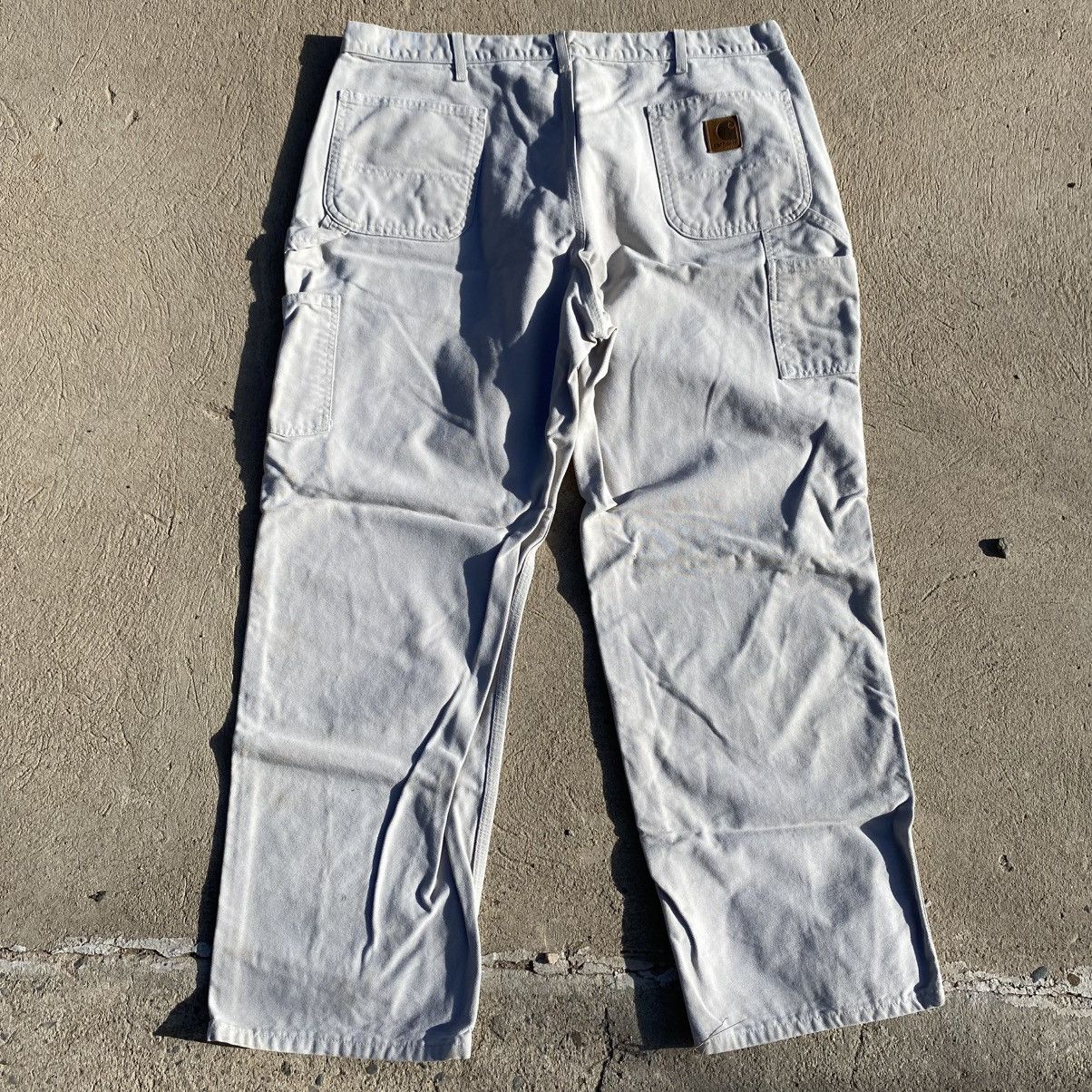 Carhartt Carhartt B11 Carpenter Pants 42x32 Khaki Baggy Workwear Size US 40 / EU 56 - 4 Thumbnail