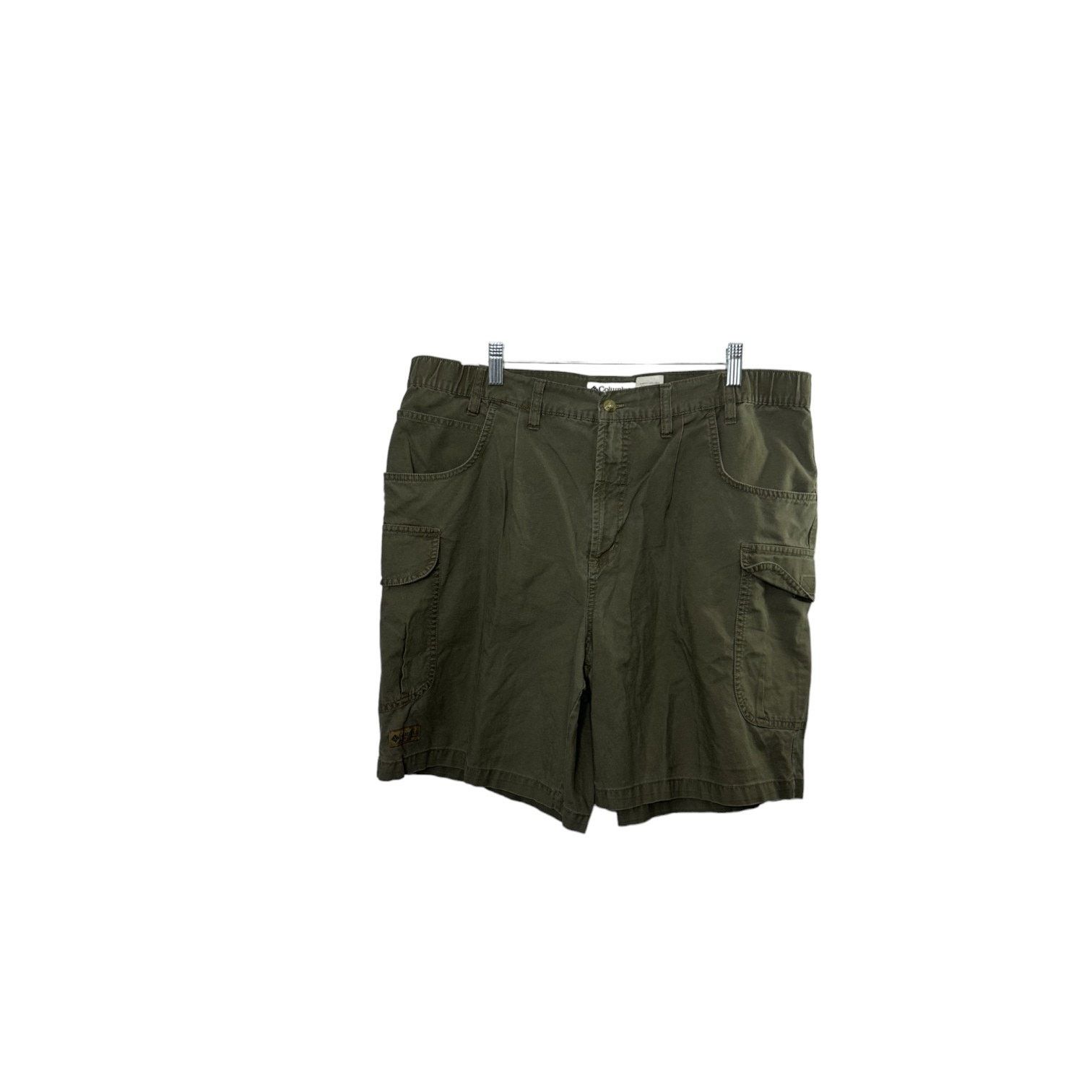 Columbia Columbia Olive Green 7.5" Cargo Shorts Men's 36 100% Cotton Size US 36 / EU 52 - 5 Thumbnail