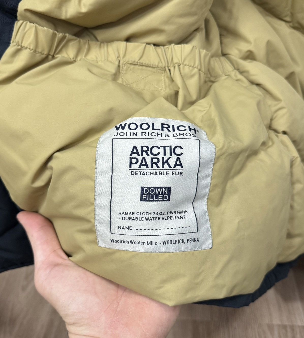 Woolrich Woolen Mills Woolrich John Rich & Bros Arctic Parka Navy Blue Down Jacket Size US XL / EU 56 / 4 - 12 Thumbnail