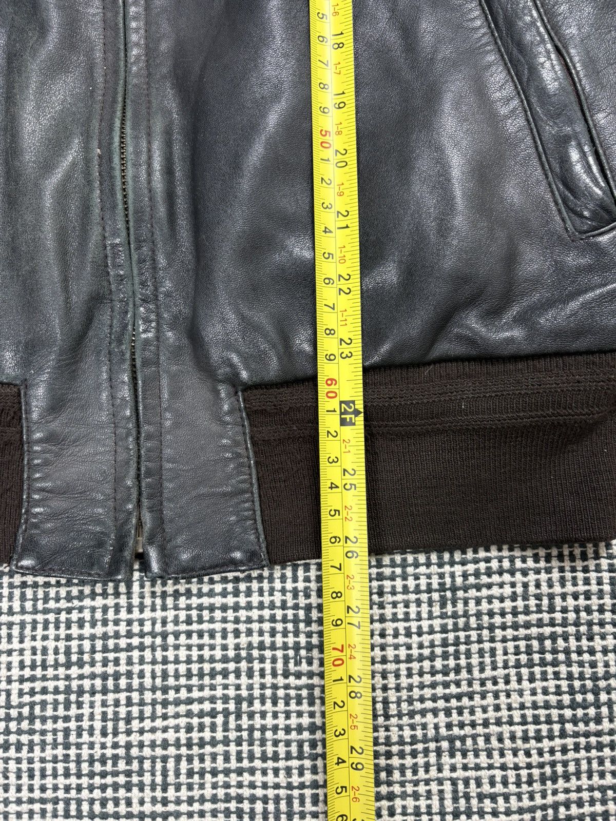 Genuine Leather 90s real leather vintage bomber 4 pocket jacket avant garde Size US M / EU 48-50 / 2 - 12 Thumbnail