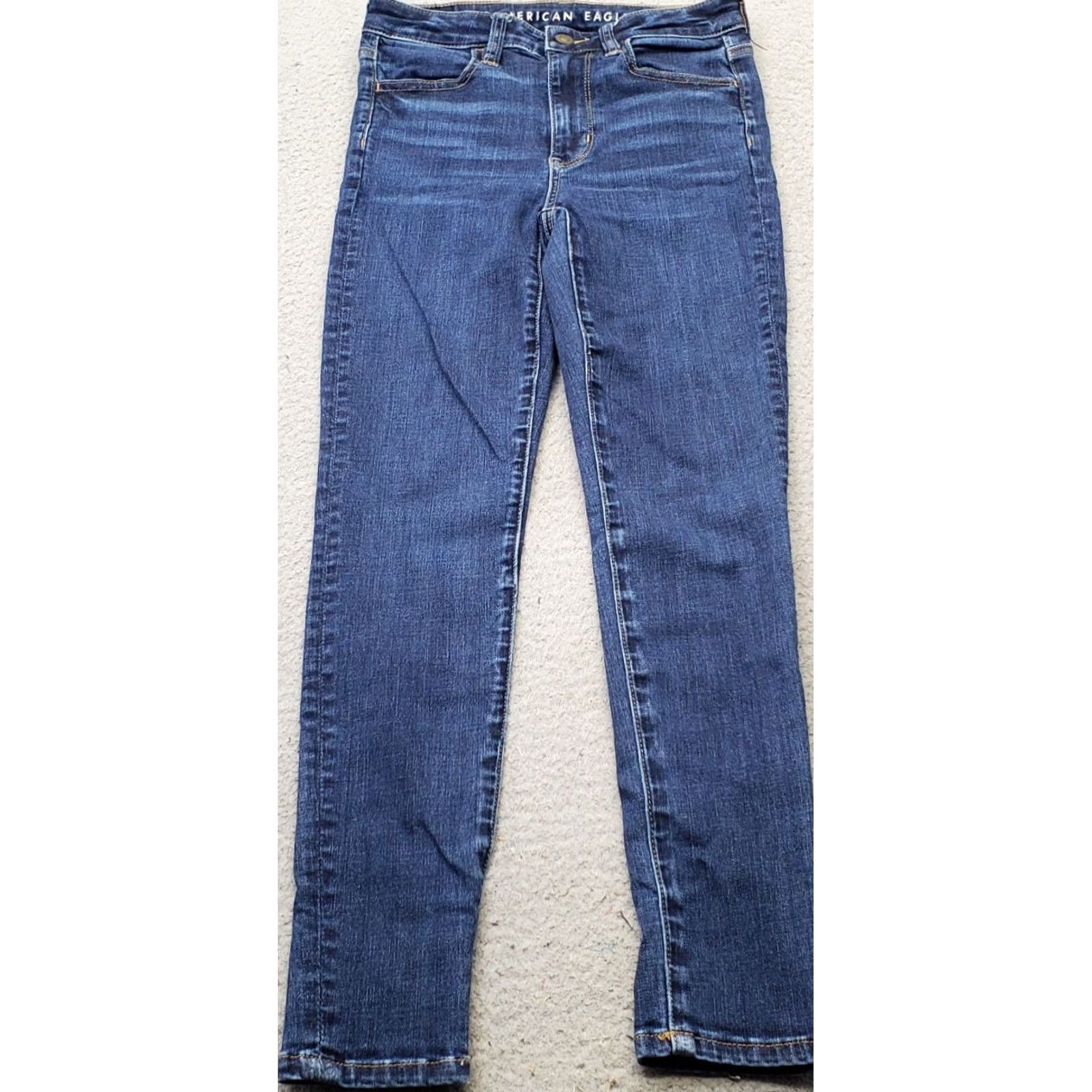 American Eagle Outfitters American Eagle Outfitters Jeans Womens 2S Blue Denim Whiskered High Waist Streetwear Grunge Jeans 2S Womens Blue Denim Streetwear Grunge XS? Size 26" / US 2 / IT 38 - 2 Thumbnail