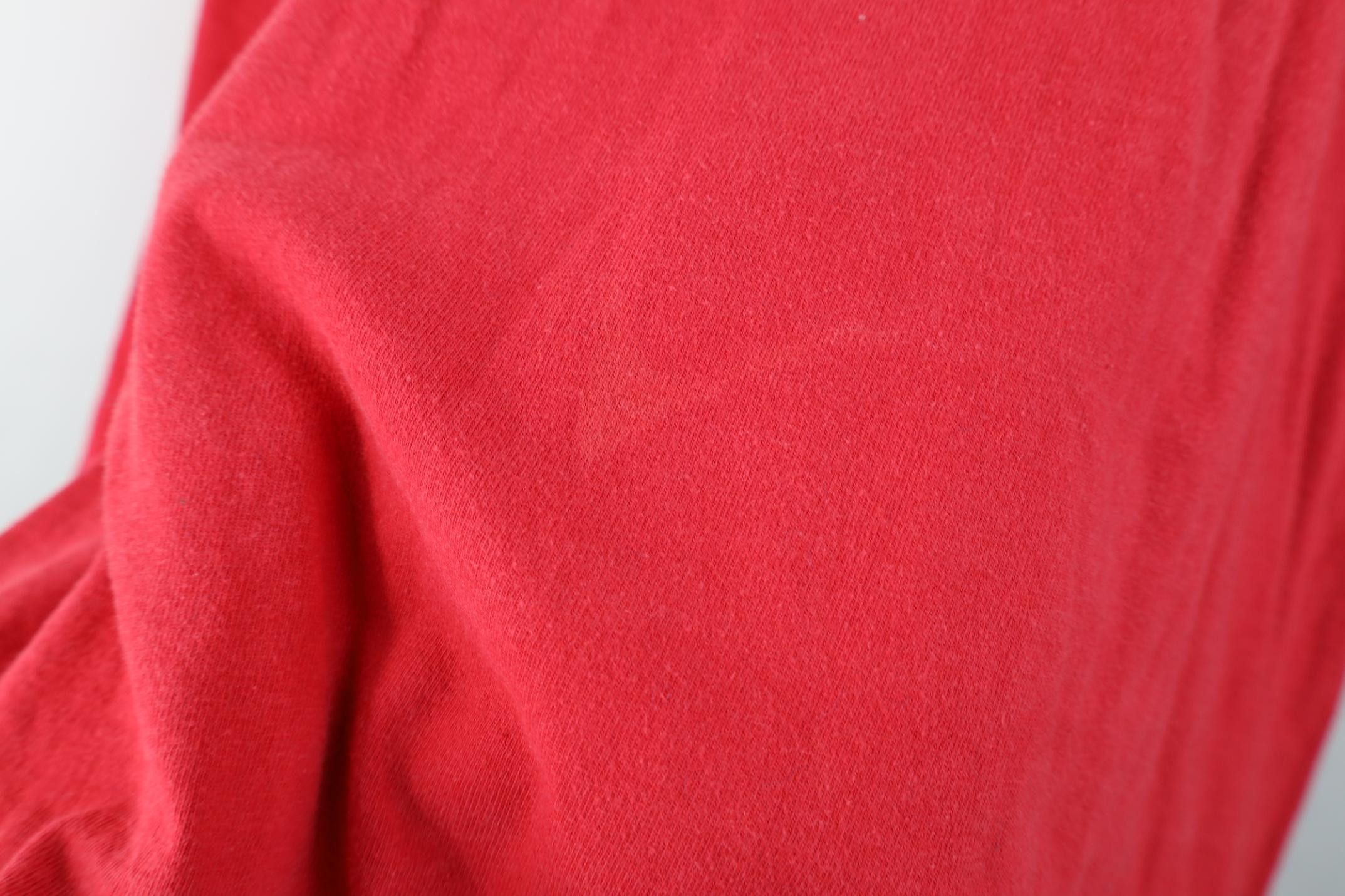 Vintage Vintage 90s Streetwear Blank Heavyweight Cotton T-Shirt Red Size US XXL / EU 58 / 5 - 14 Thumbnail