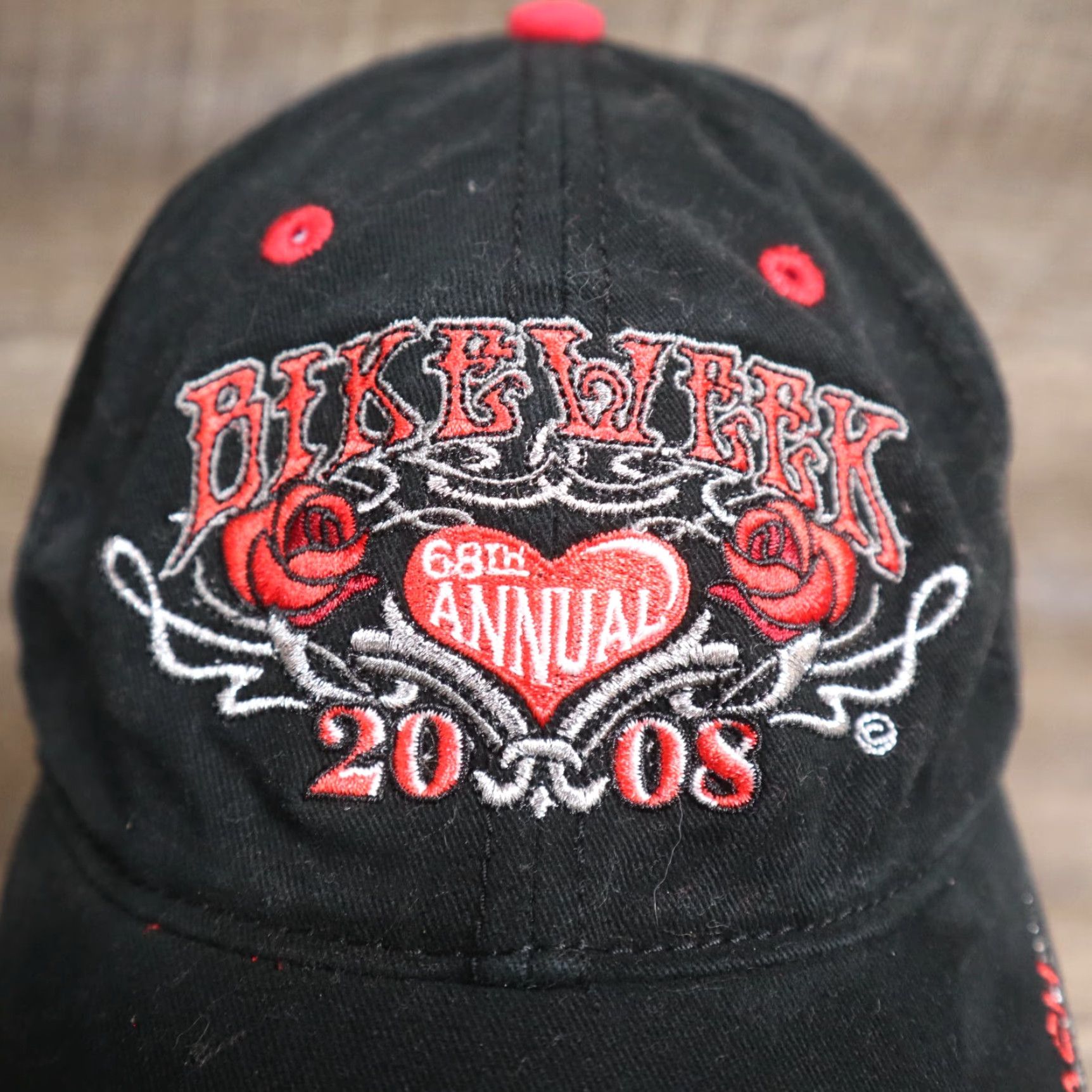 Vintage 2008 Myrtle Beach Bike Week Baseball Cap Adjustable Black Motorcycle Mens Size ONE SIZE - 2 Thumbnail