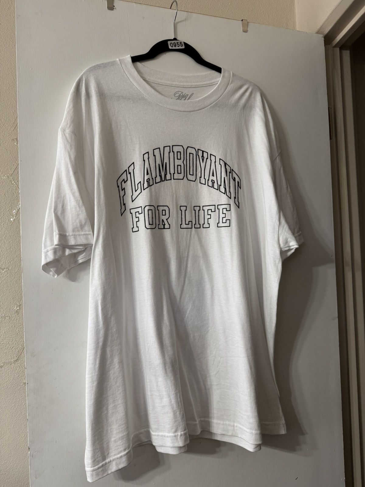 Pleasures White Big L Flamboyant For Life Graphic T-Shirt. Size US XXL / EU 58 / 5 - 1 Thumbnail