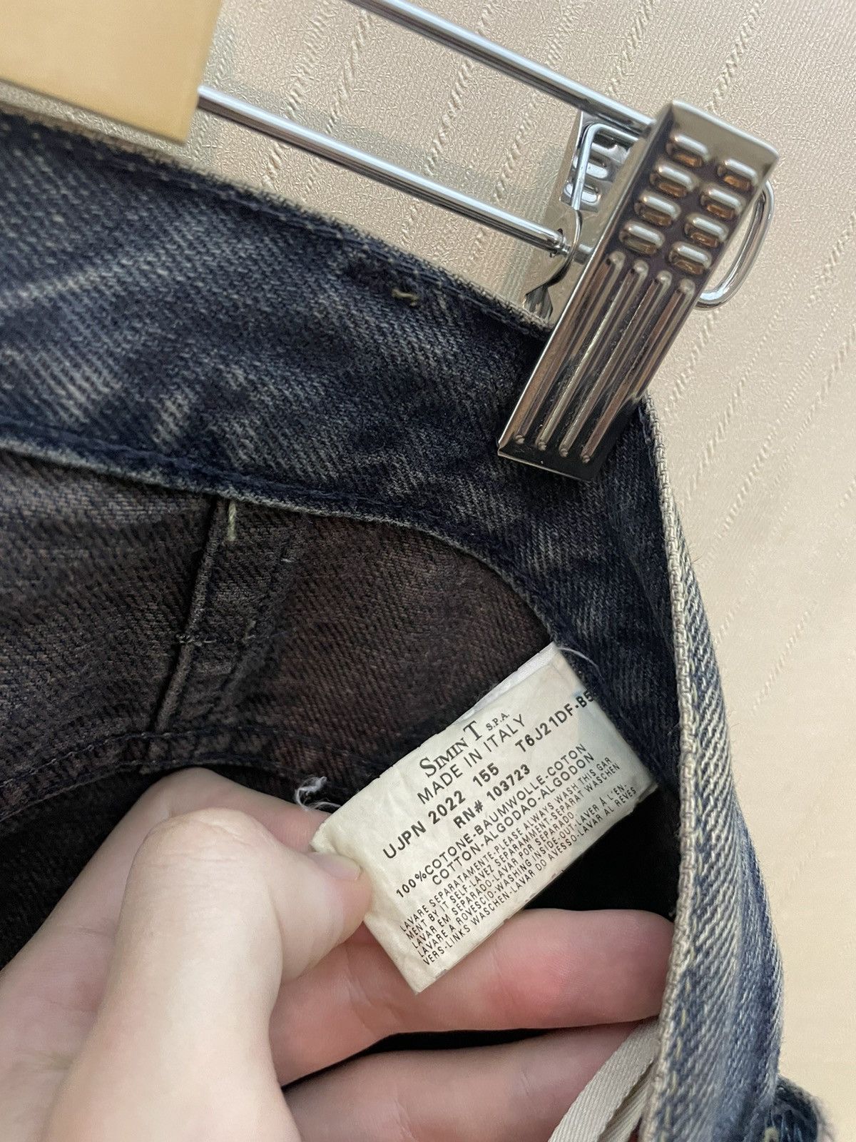 Armani × Japanese Brand × Vintage Armani Japanese vintage avantgarde denim jeans Size US 34 / EU 50 - 18 Thumbnail