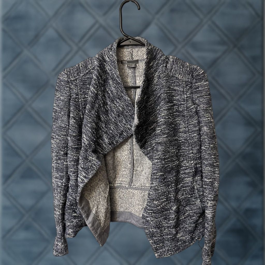 Vince Vince Knit Sweater Jacket Cotton Tweed Long Sleeve Open Blazer Jacket Size S Size S / US 4 / IT 40 - 1 Thumbnail