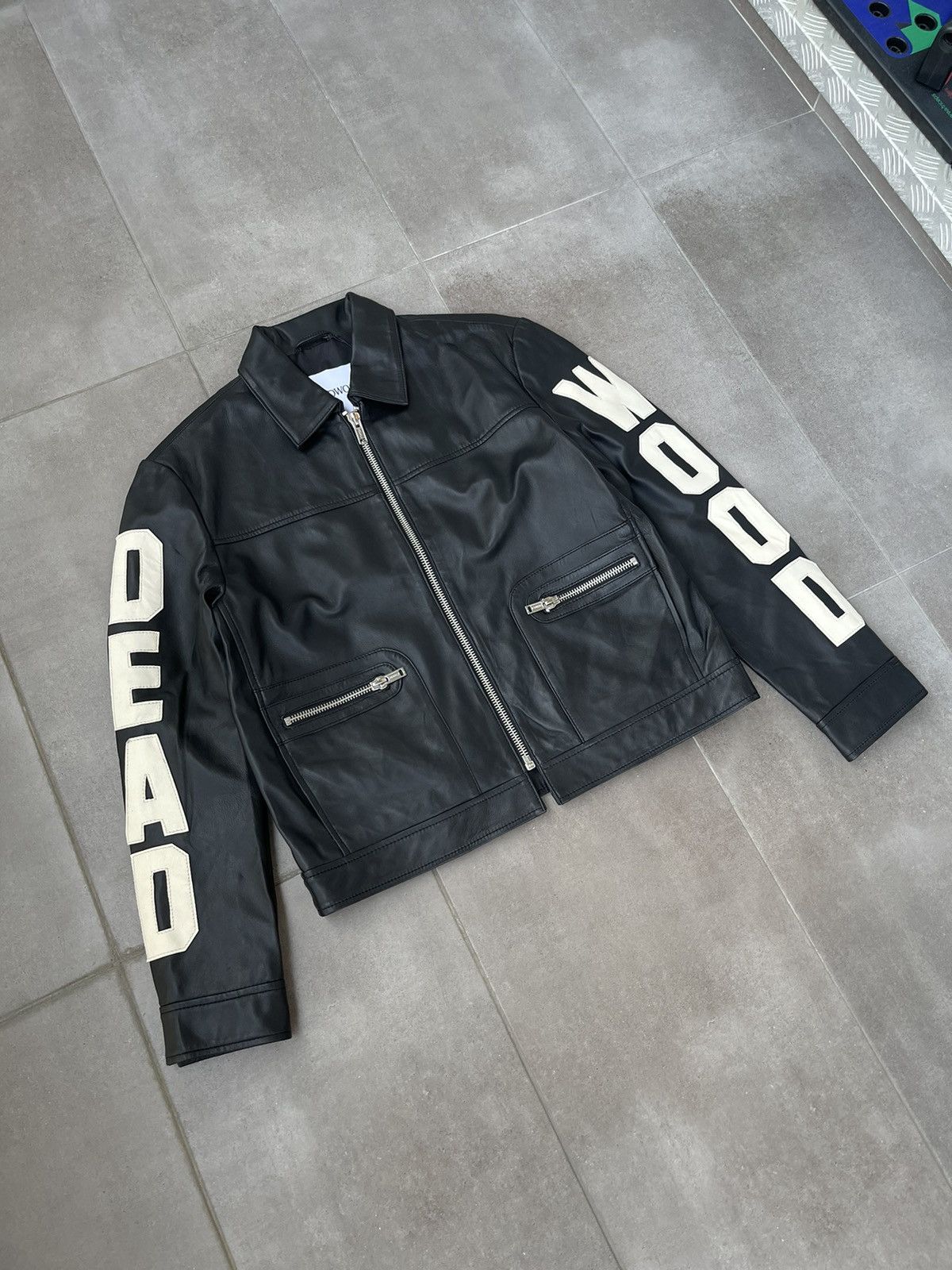 Deadwood !DS! AW23 Deadwood Gibbs Black Leather Jacket Size US M / EU 48-50 / 2 - 8 Thumbnail