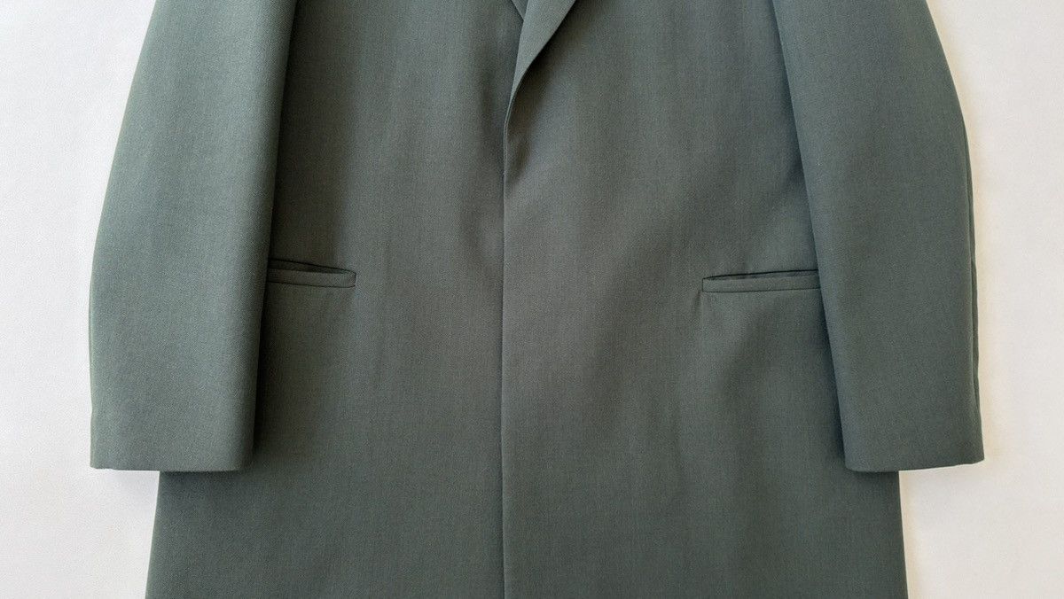 Lardini ‘Monotone’ Dark Green Wool Overcoat Size US M / EU 48-50 / 2 - 8 Thumbnail