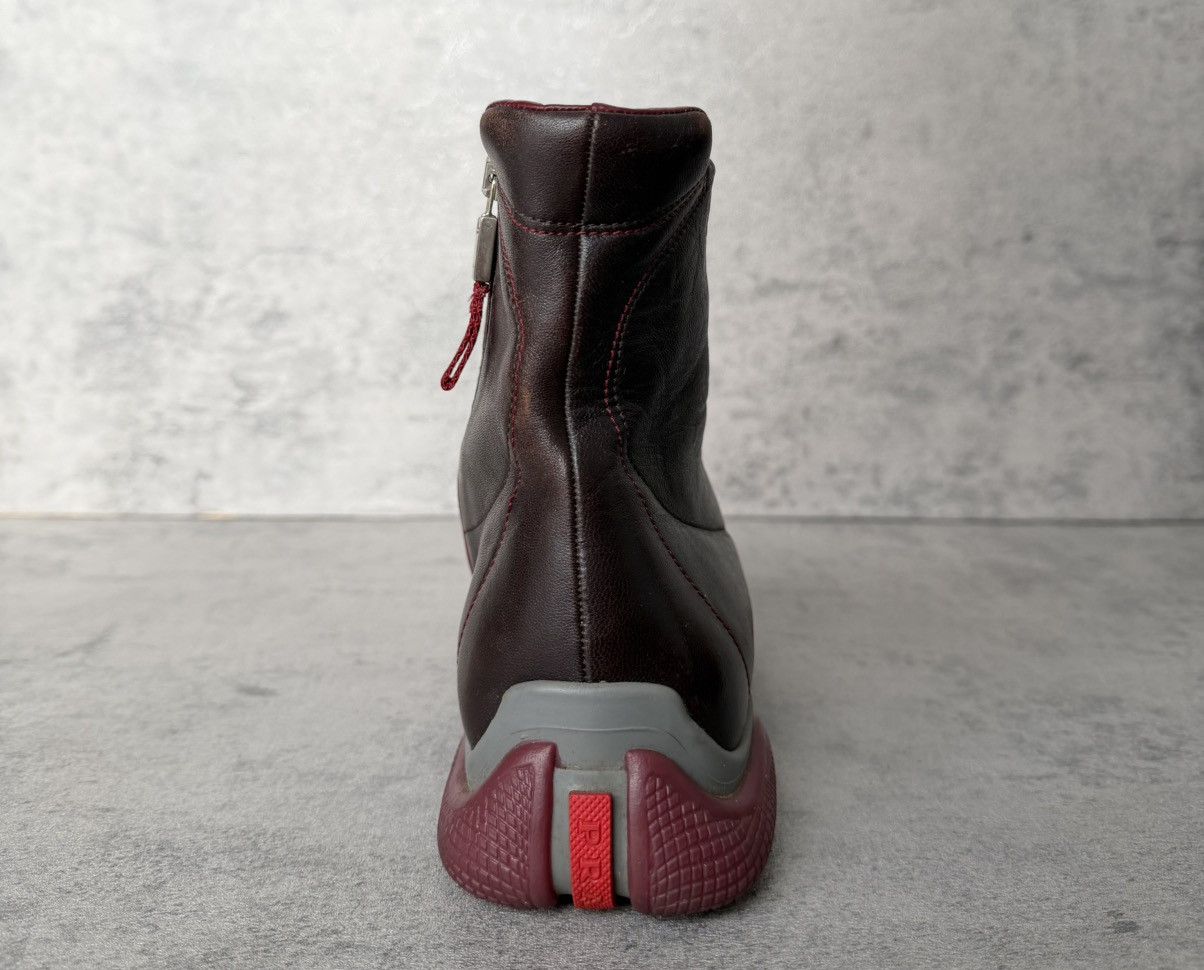 Prada PRADA SPORT - LUNA ROSSA 2000s HIGH-TOP LEATHER Size US 8 / IT 38 - 4 Thumbnail