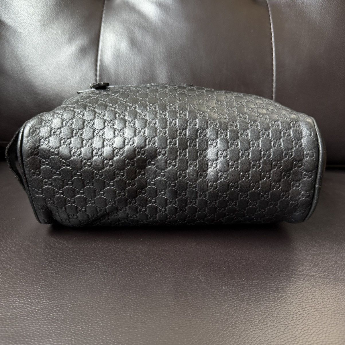 Gucci Gucci - Microguccissima Calfskin Black Toiletry Bag Size ONE SIZE - 6 Thumbnail