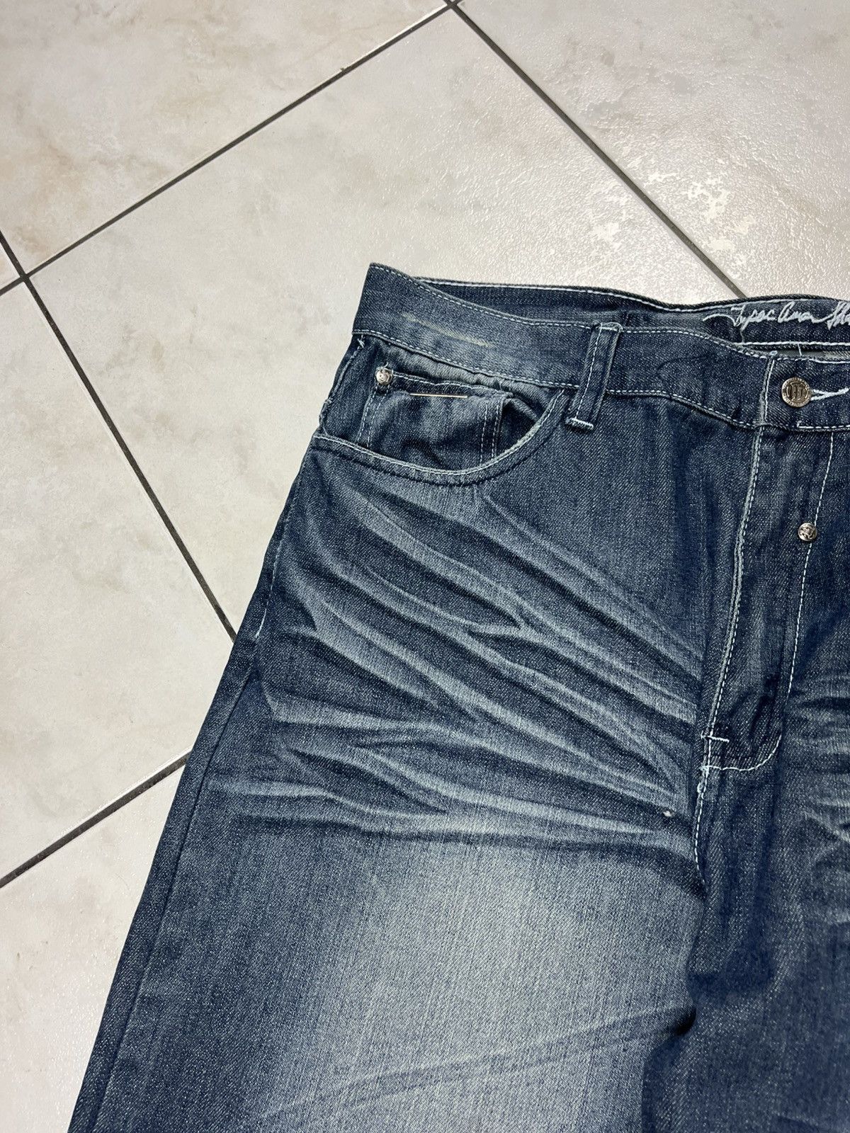 Makaveli × Vintage Vintage Makaveli Tupac 2pac baggy y2k distressed denim jeans Size US 38 / EU 54 - 7 Thumbnail