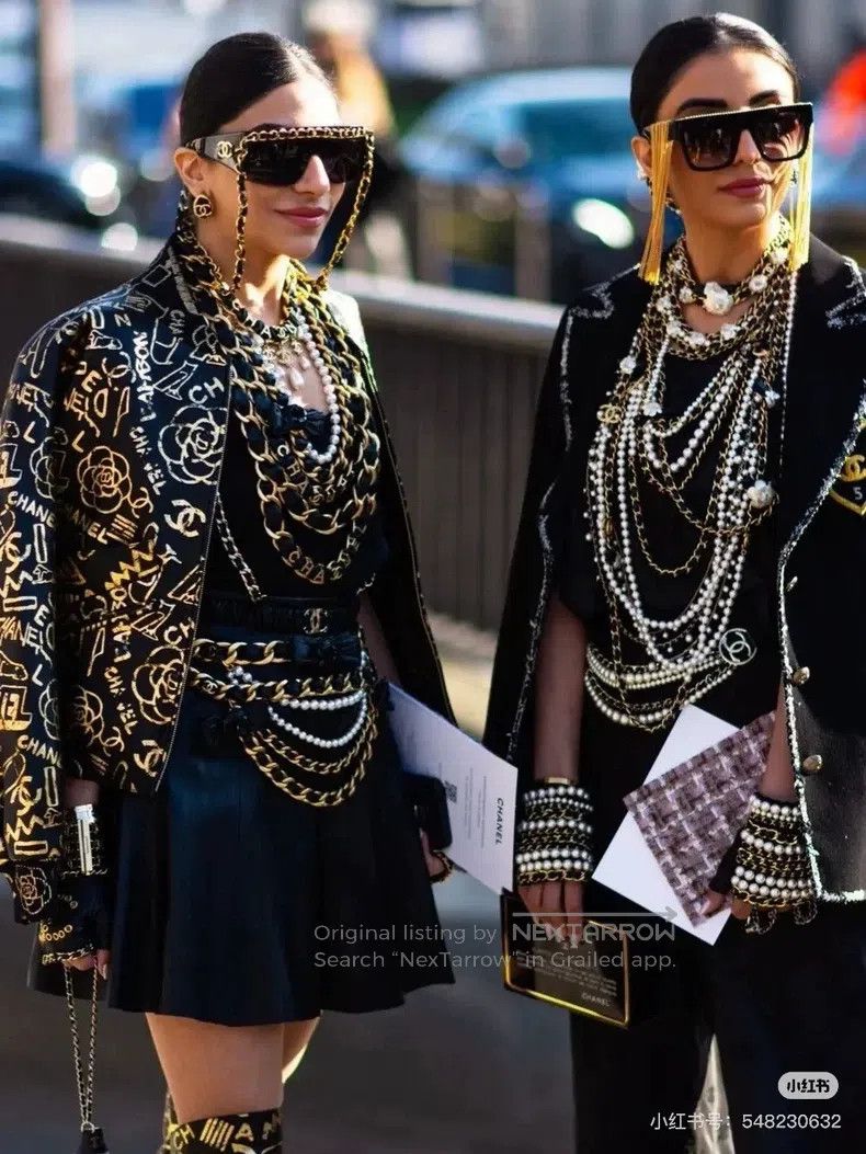 Chanel Chanel Egyptian series black gold graffiti leather jacket Size XS / US 0-2 / IT 36-38 - 6 Thumbnail