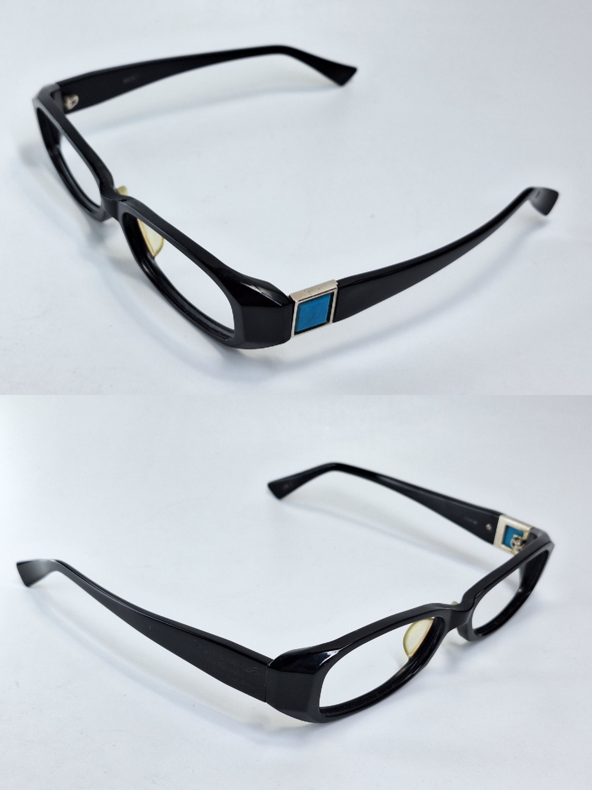 Other Charmant EROS EE22926 Natural Turquoise Acetate Eyeglass Size ONE SIZE - 4 Thumbnail