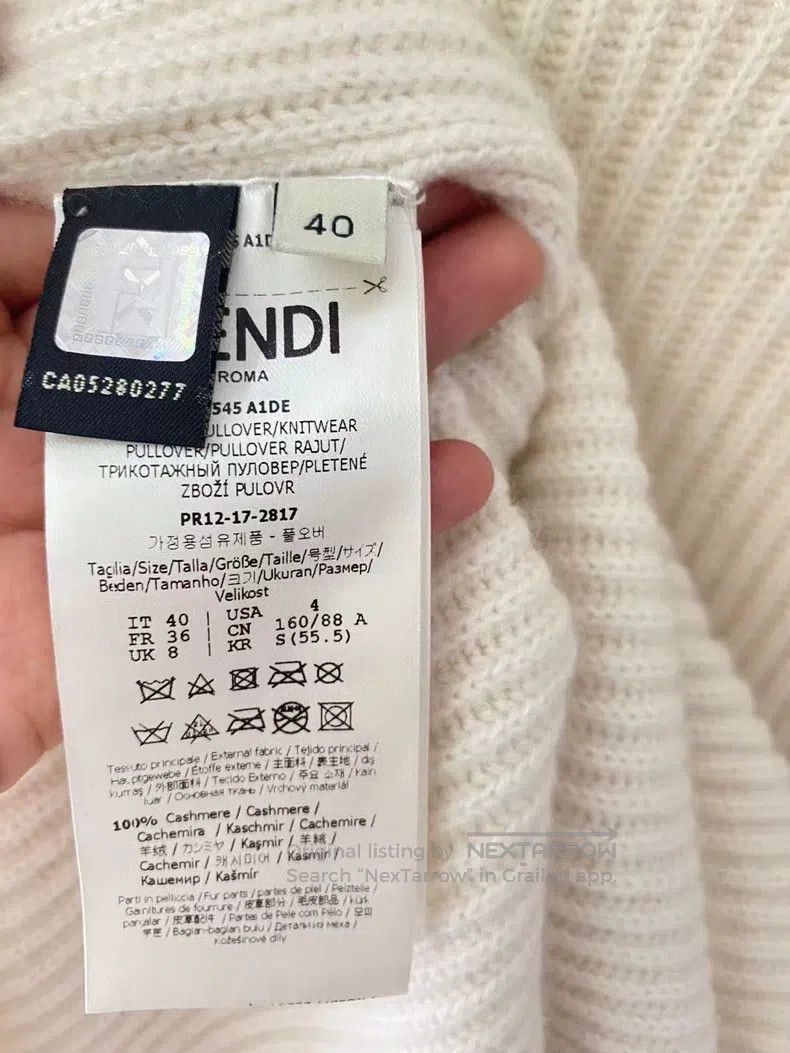 Fendi Fendi Cashmere and Mink Fur Knit Sweater Size XS / US 0-2 / IT 36-38 - 4 Thumbnail