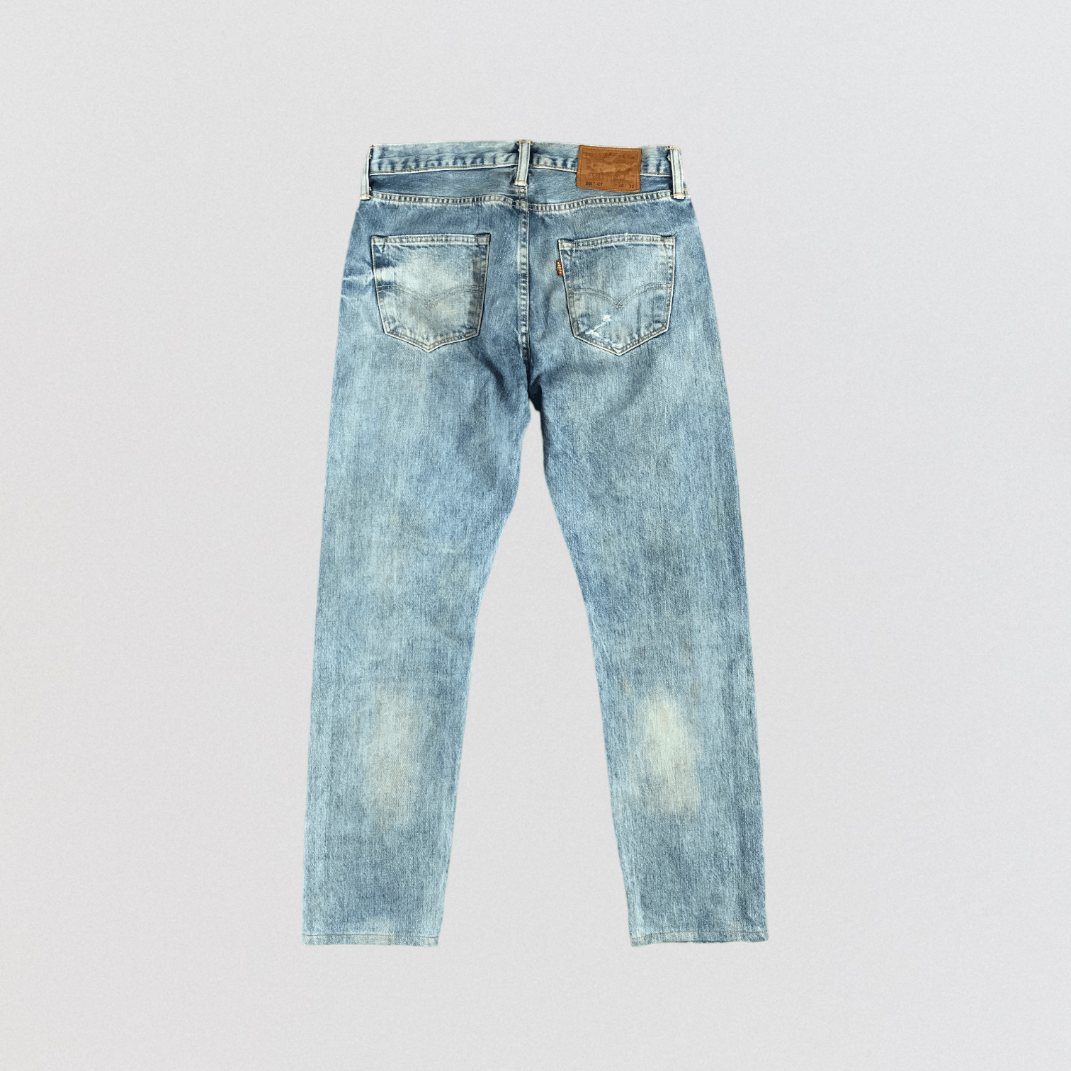 Levi's Vintage Blue Wash Distress Levis 501 Jeans-JM2550 Size US 32 / EU 48 - 2 Thumbnail