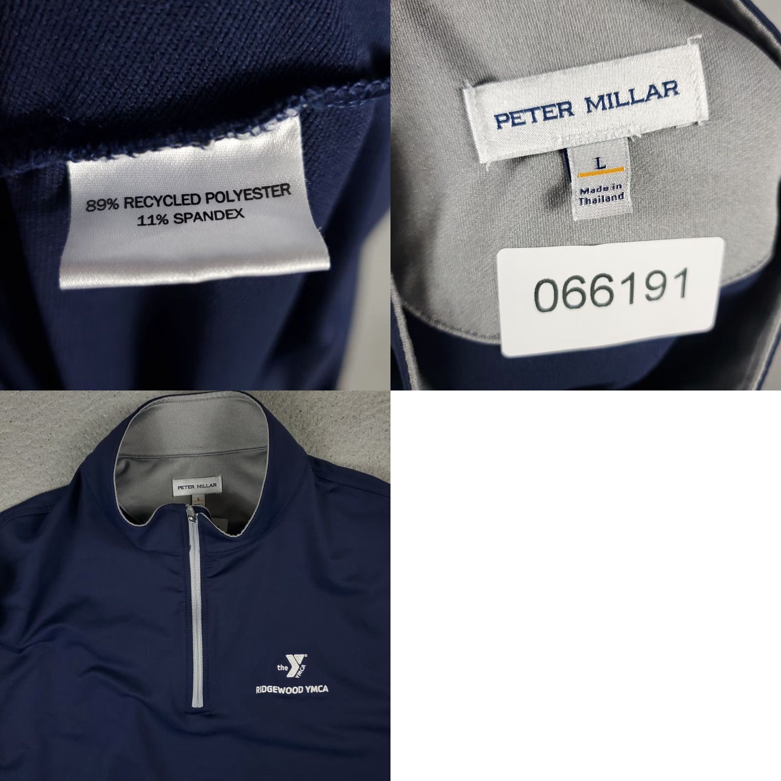 Peter Millar Peter Millar Sweater Mens Large Blue Golf Lightweight 1/4 Zip Pullover Size US L / EU 52-54 / 3 - 8 Thumbnail