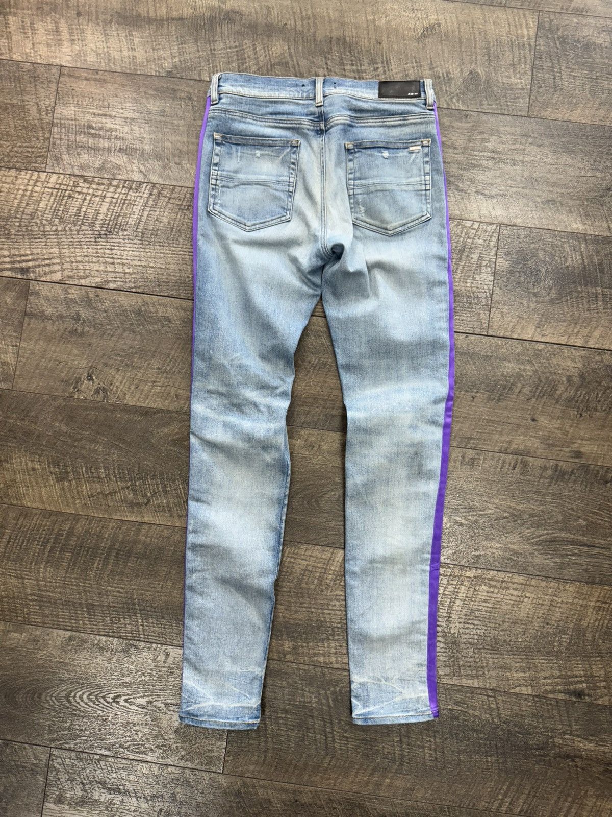 Amiri Lakers Track Jeans (33) Size US 33 - 2 Thumbnail