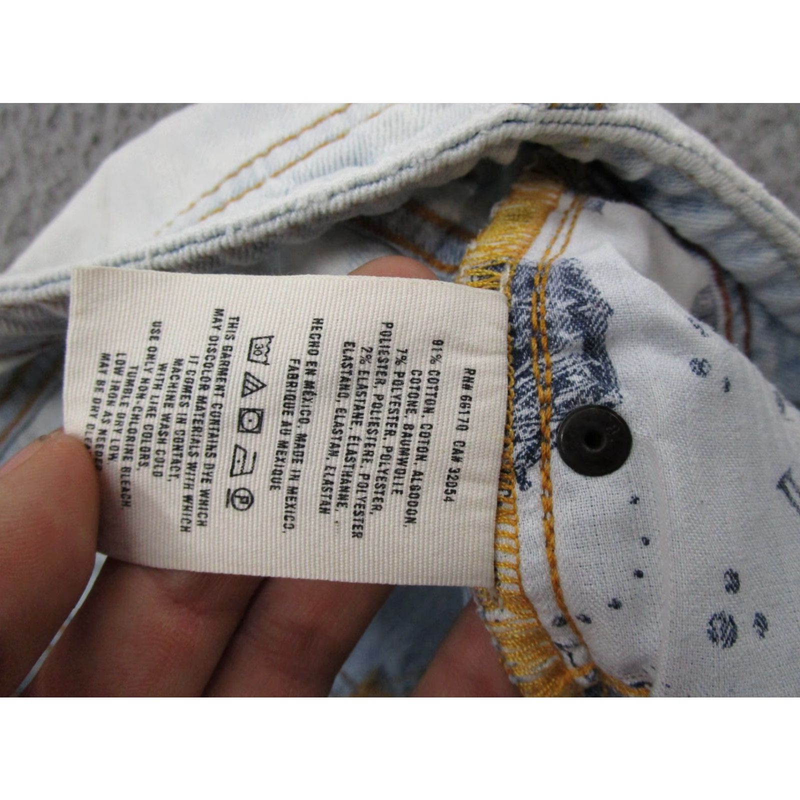 Anthropologie Anthropologie Jeans Women Distressed Straight Leg SZ 34 Blue Pilcro and the Letterpress Size 24" / US 00 / IT 34 - 6 Thumbnail