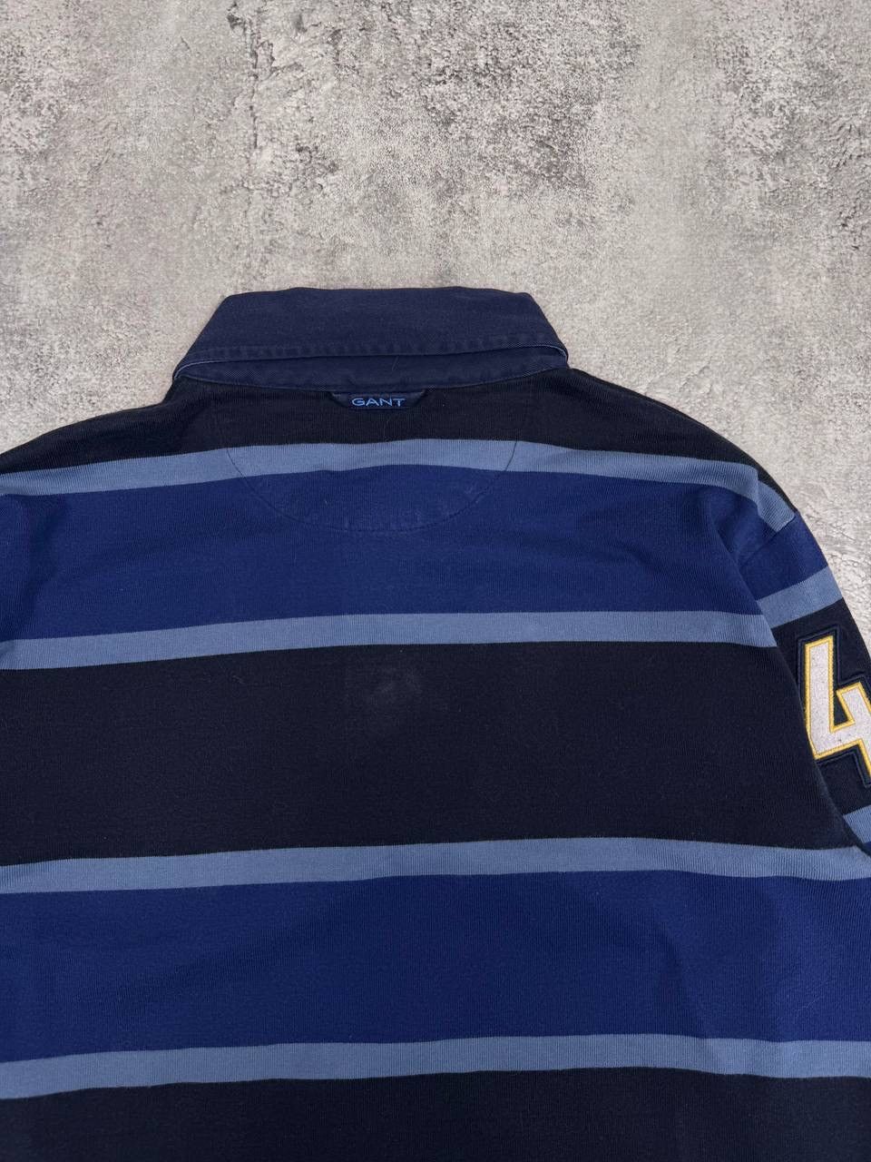 Gant GANT Men's Rugby Shirt Striped Navy Blue Size L Size US L / EU 52-54 / 3 - 7 Thumbnail