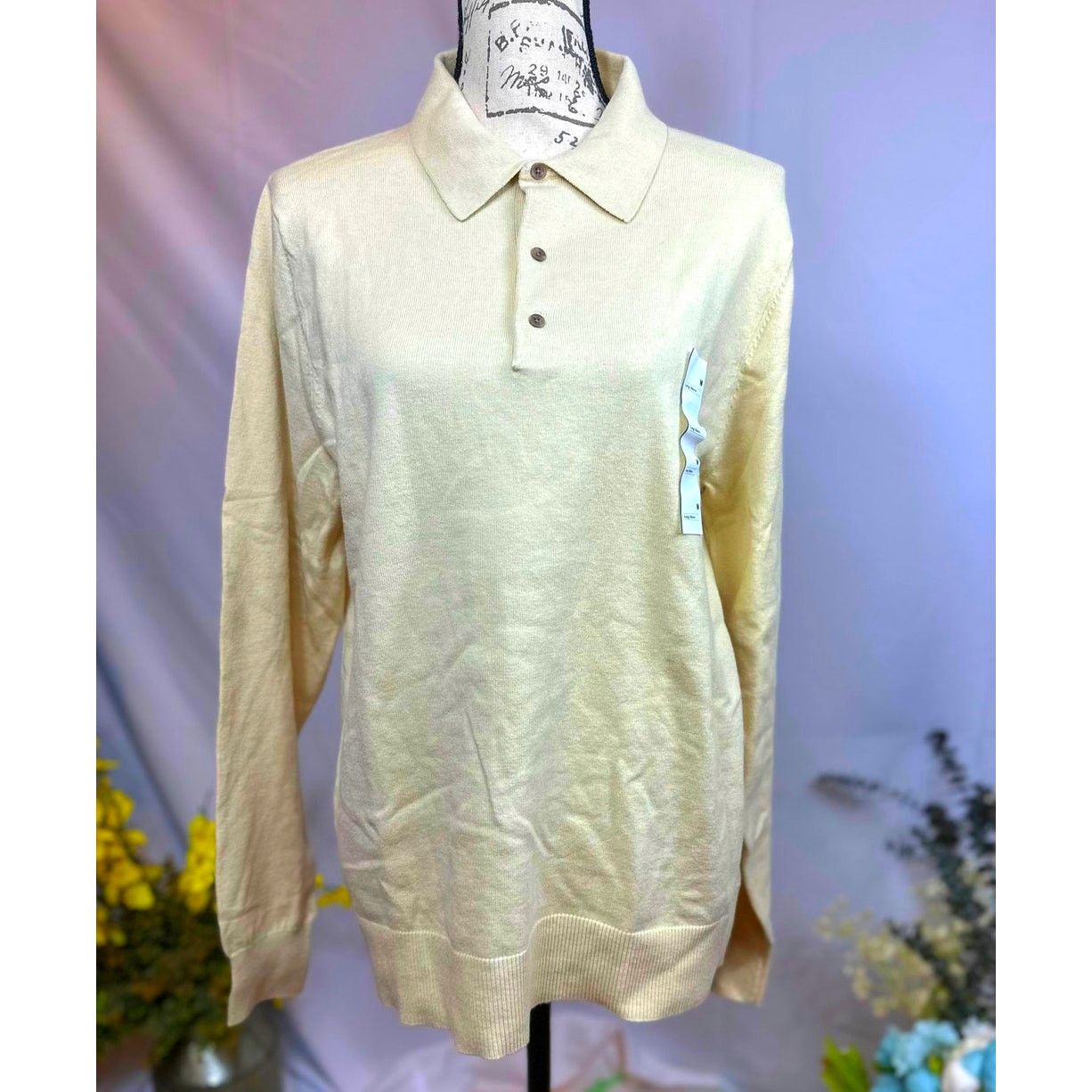 Other Men's Polo Collared Pullover Sweater Goodfellow & Co Cream M Size US M / EU 48-50 / 2 - 4 Thumbnail